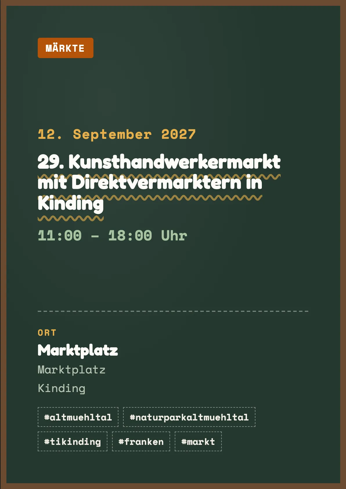 Veranstaltungsflyer