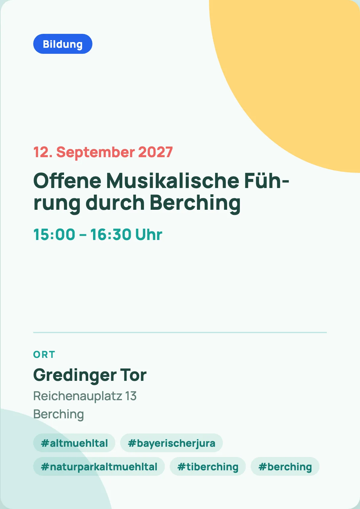 Veranstaltungsflyer