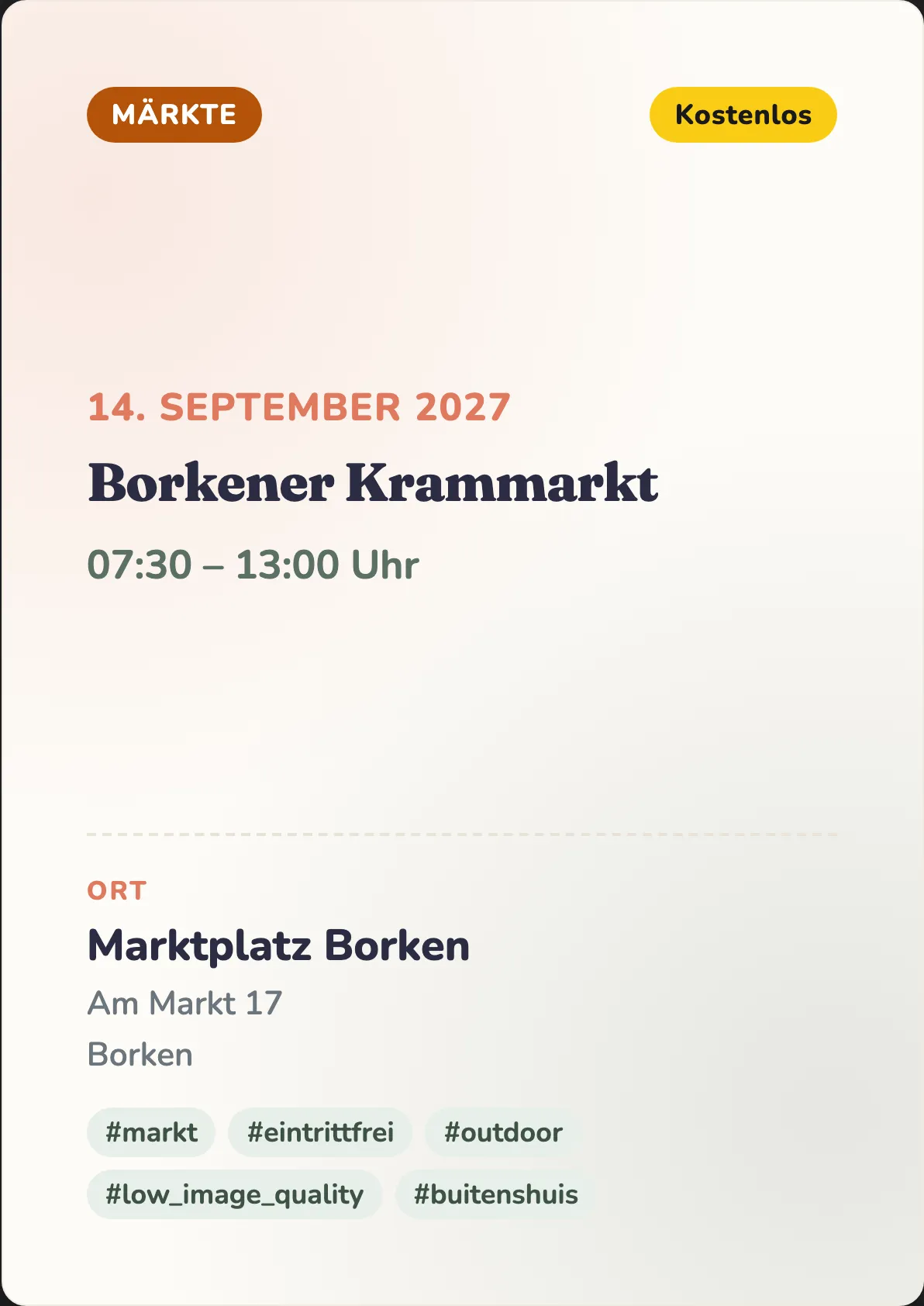 Veranstaltungsflyer