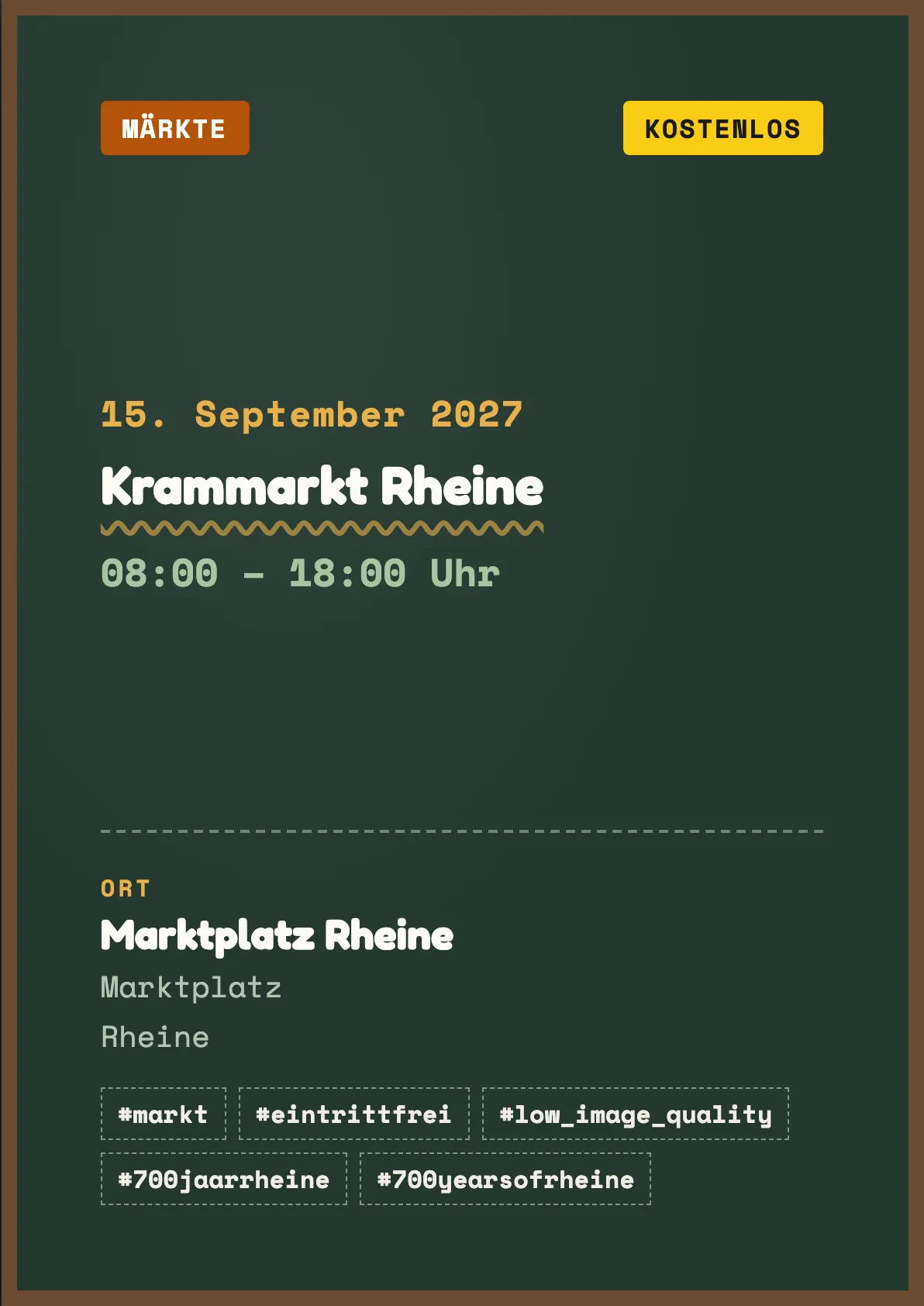 Veranstaltungsflyer