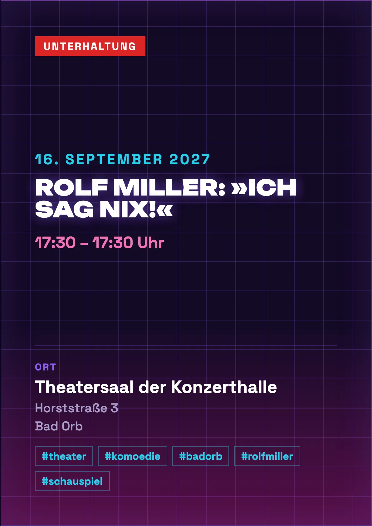 Veranstaltungsflyer