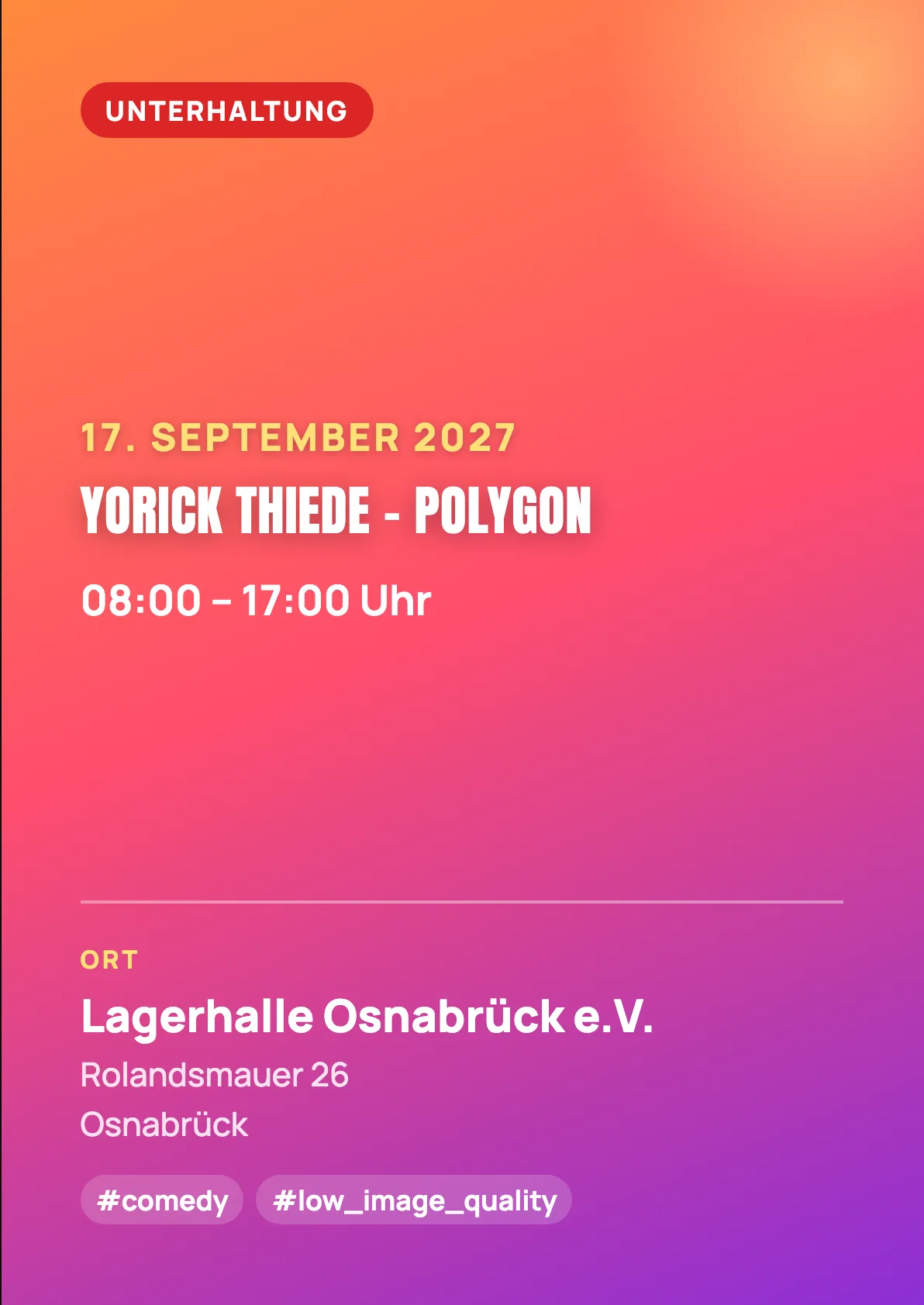 Veranstaltungsflyer