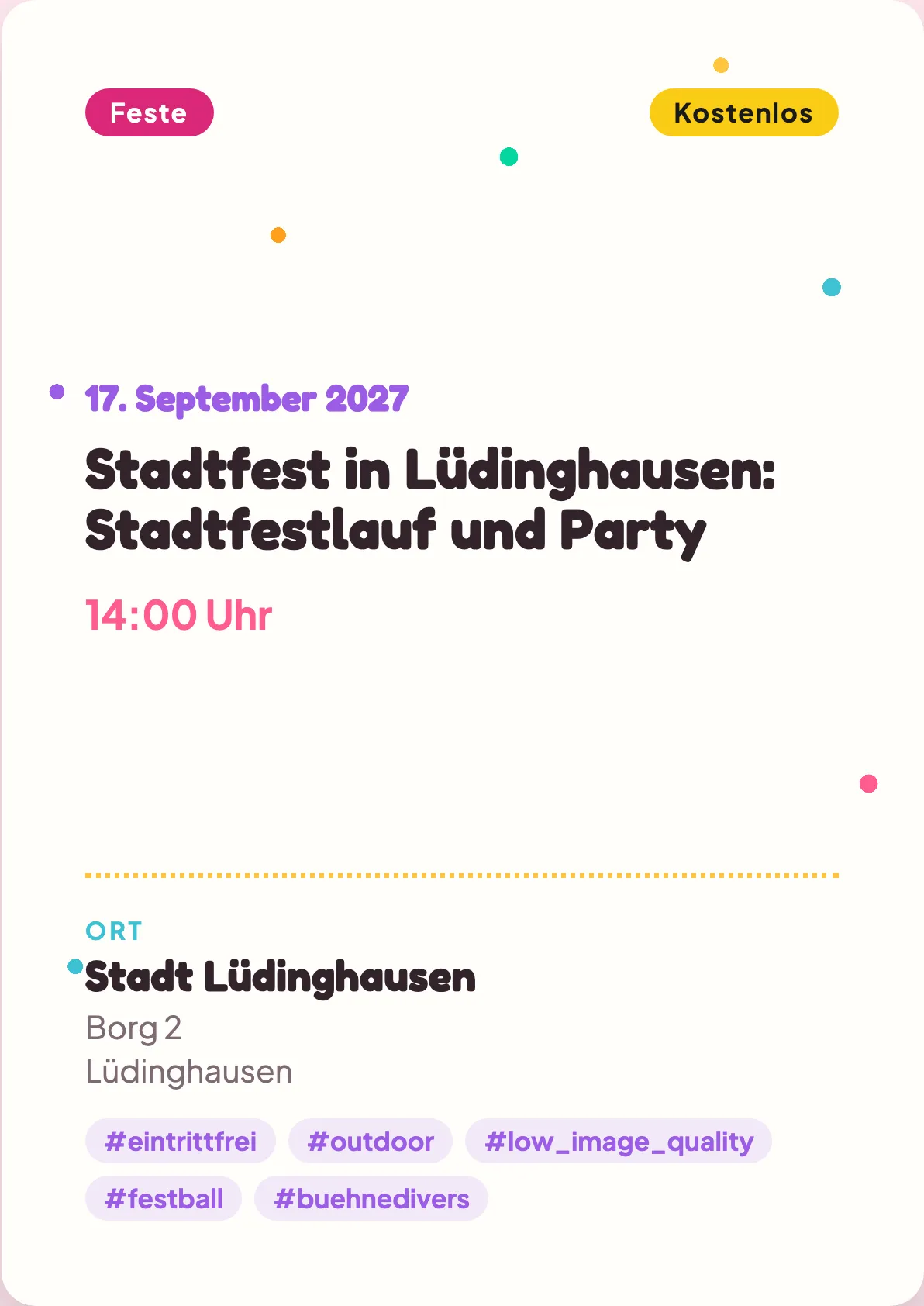 Veranstaltungsflyer