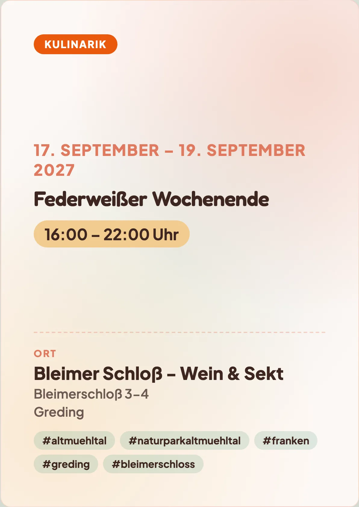 Veranstaltungsflyer