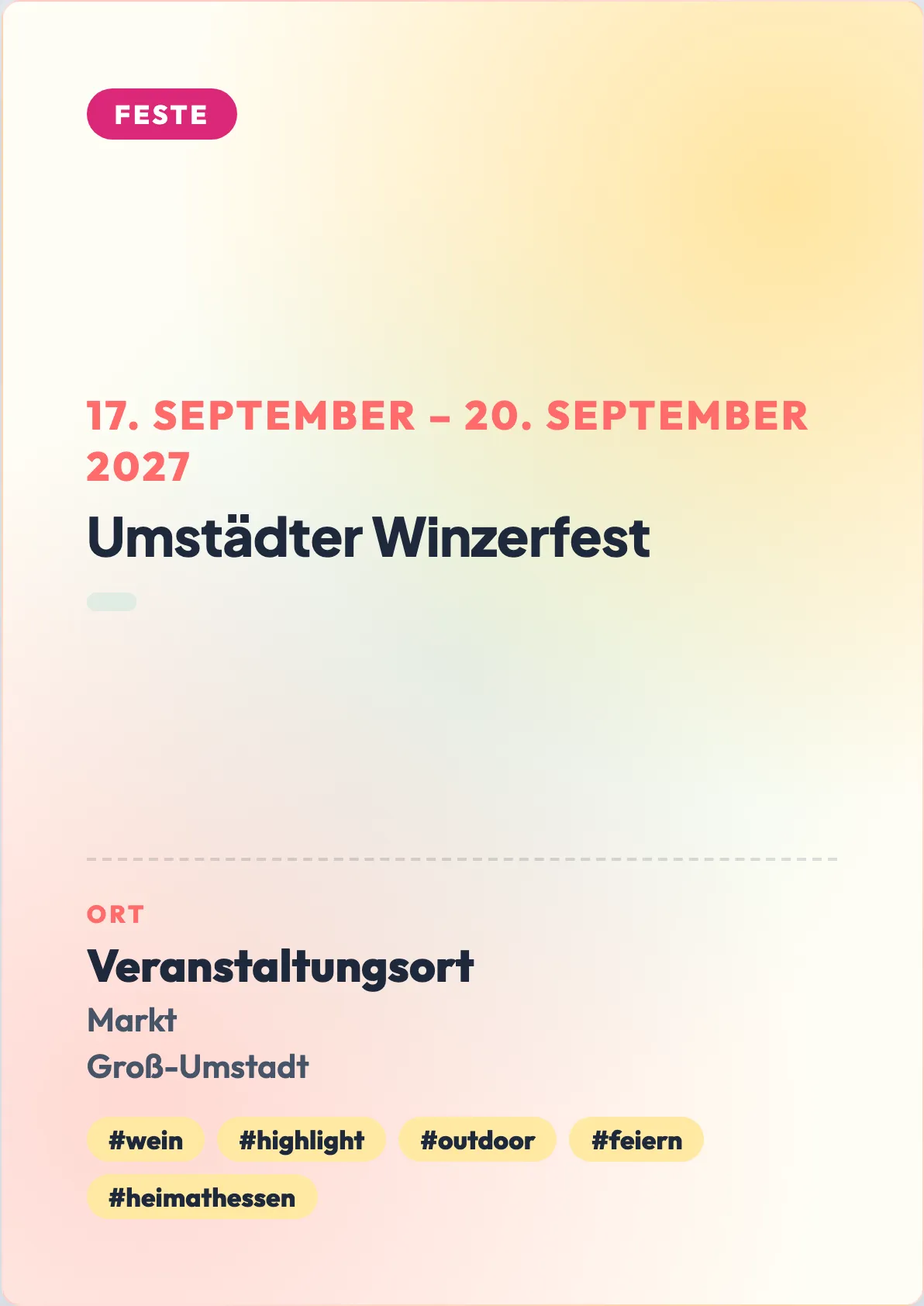 Veranstaltungsflyer