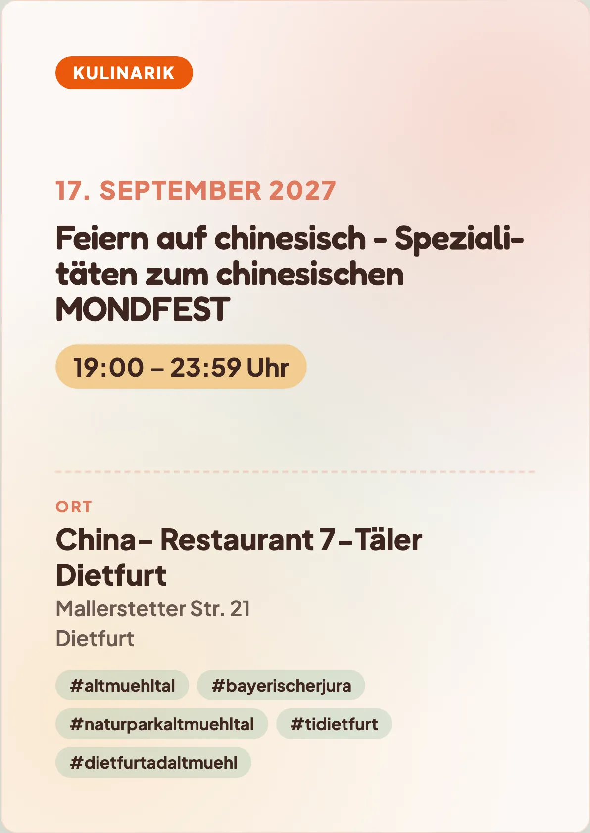 Veranstaltungsflyer