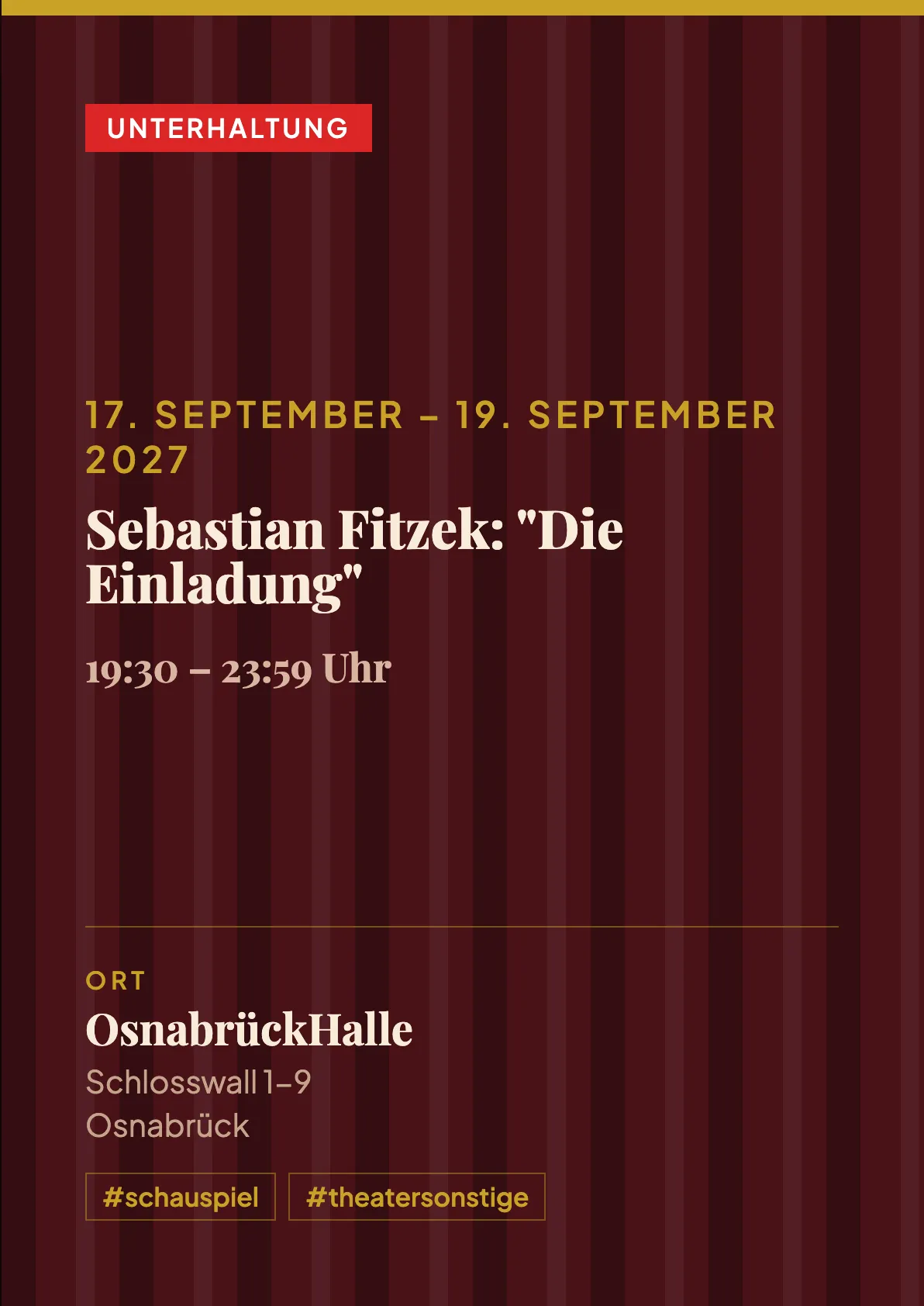 Veranstaltungsflyer