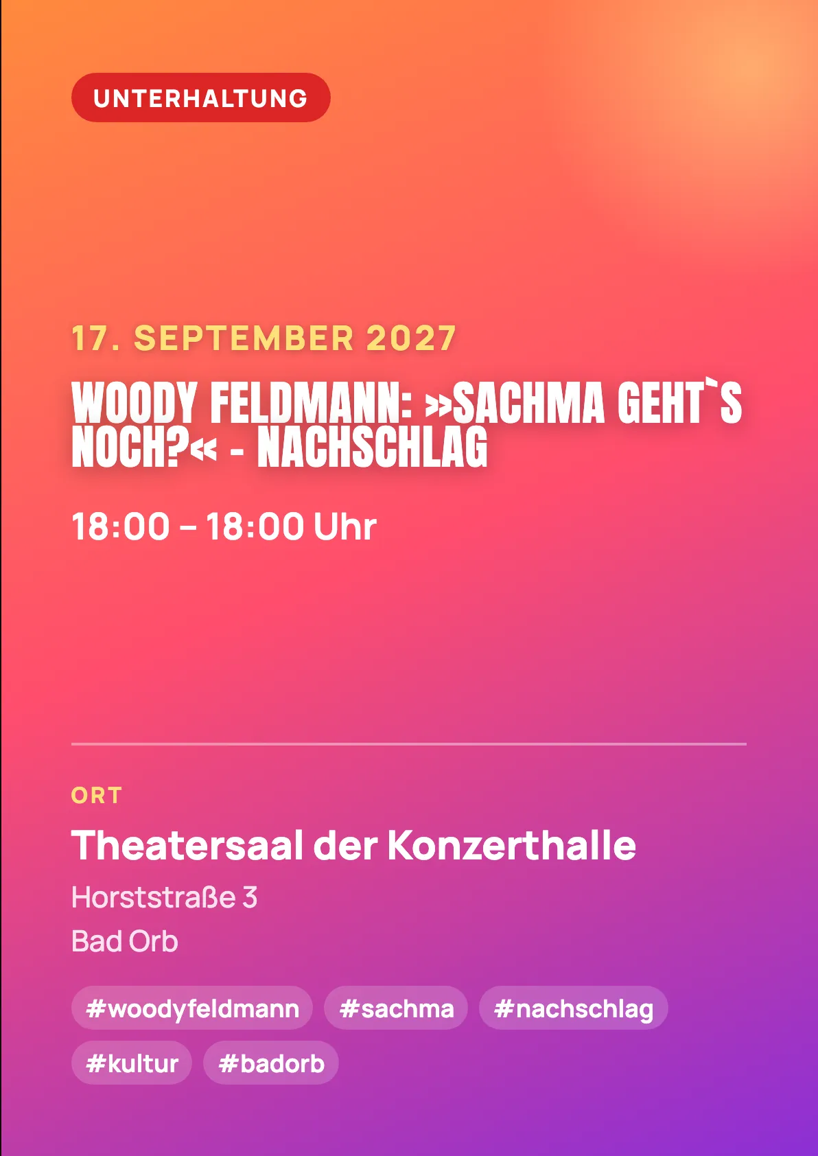 Veranstaltungsflyer