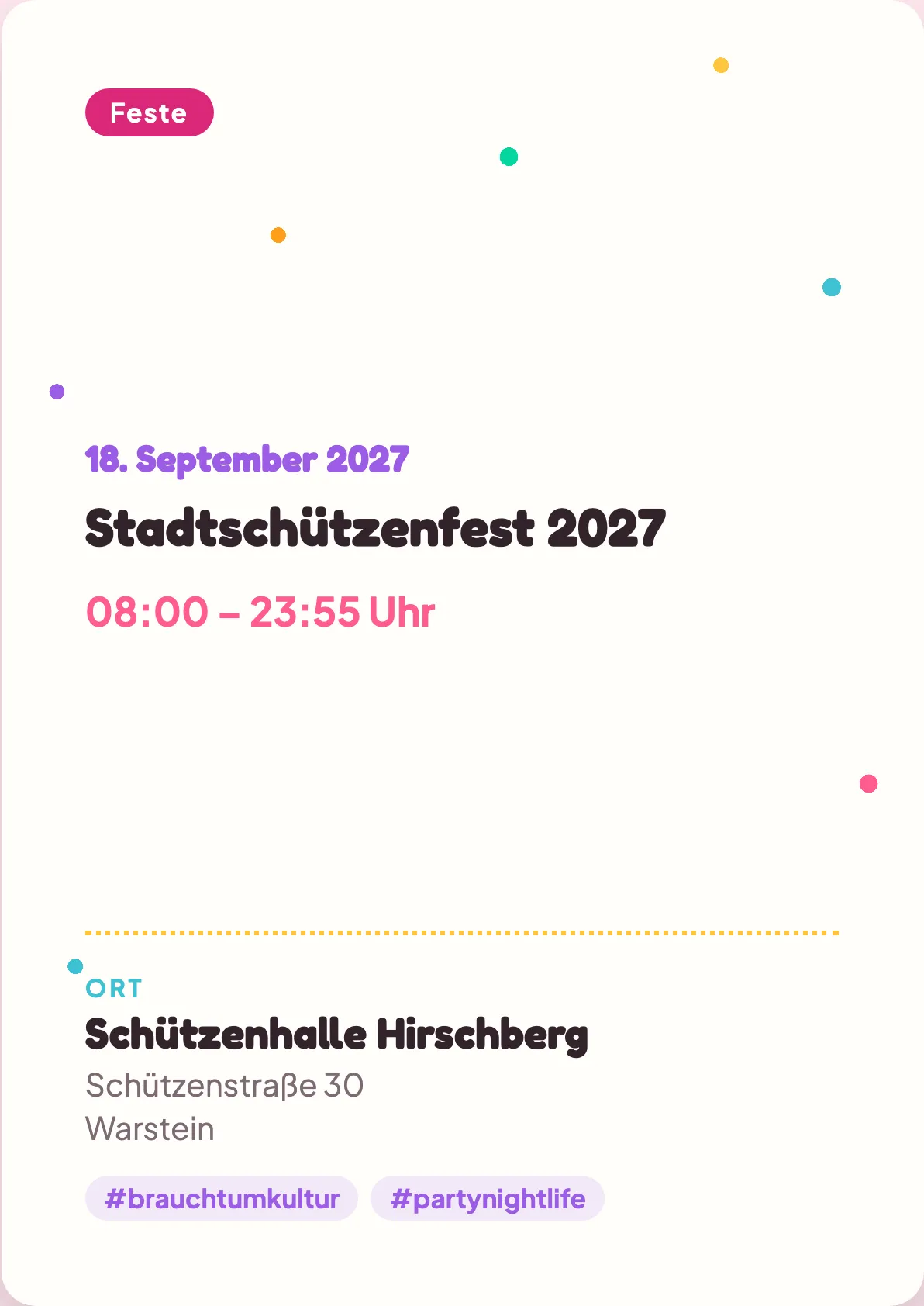 Veranstaltungsflyer
