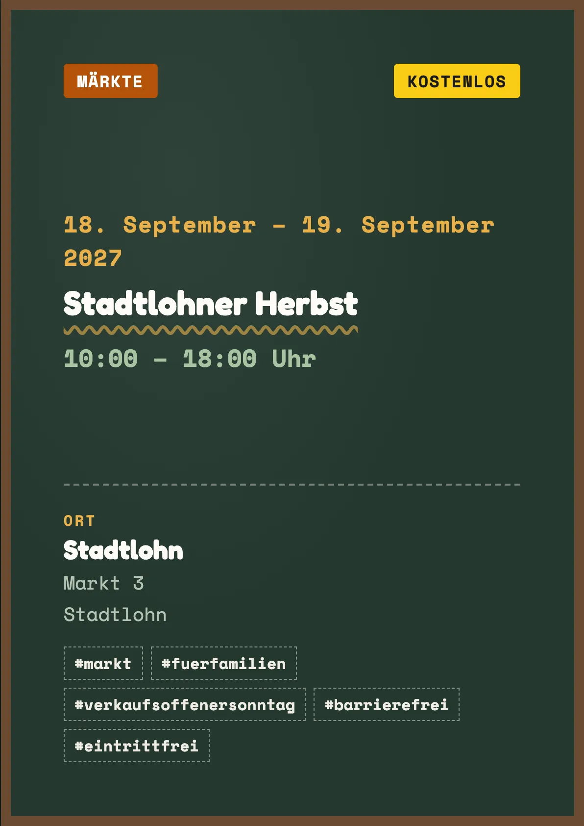 Veranstaltungsflyer