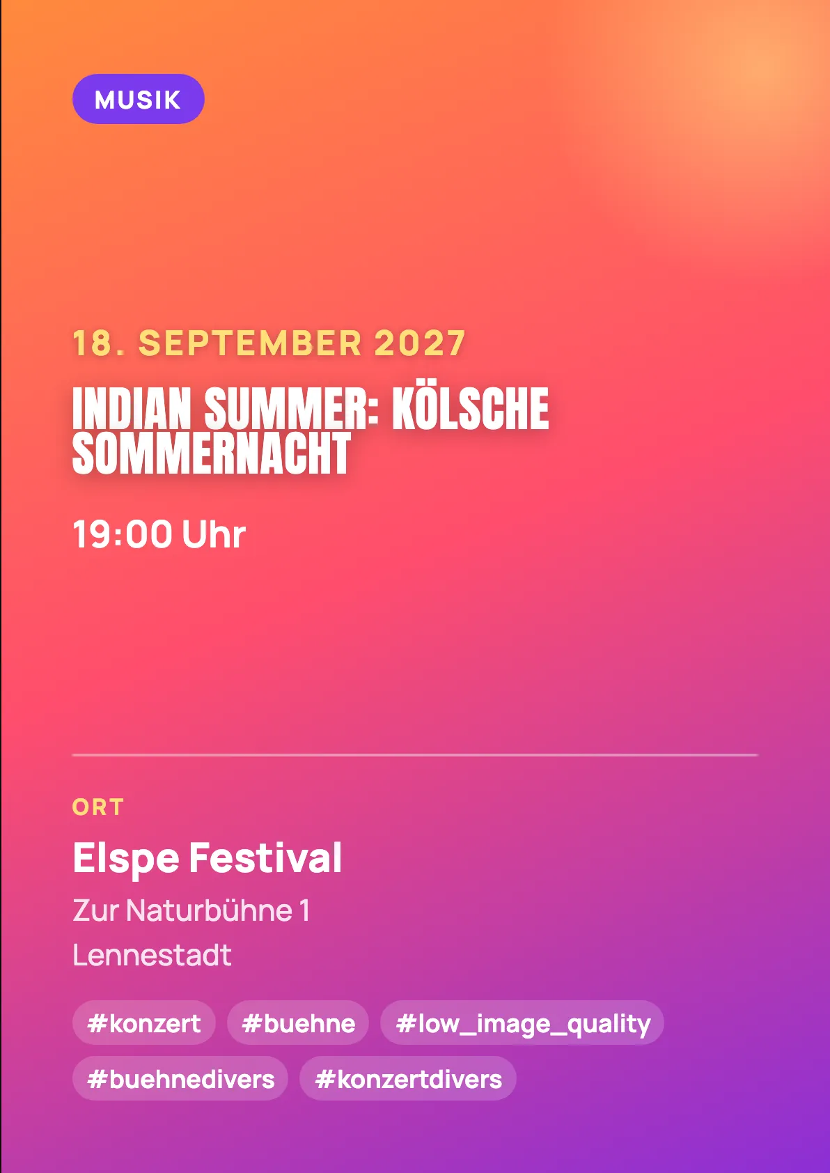 Veranstaltungsflyer