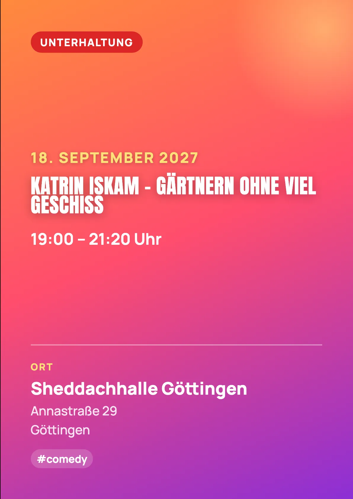 Veranstaltungsflyer