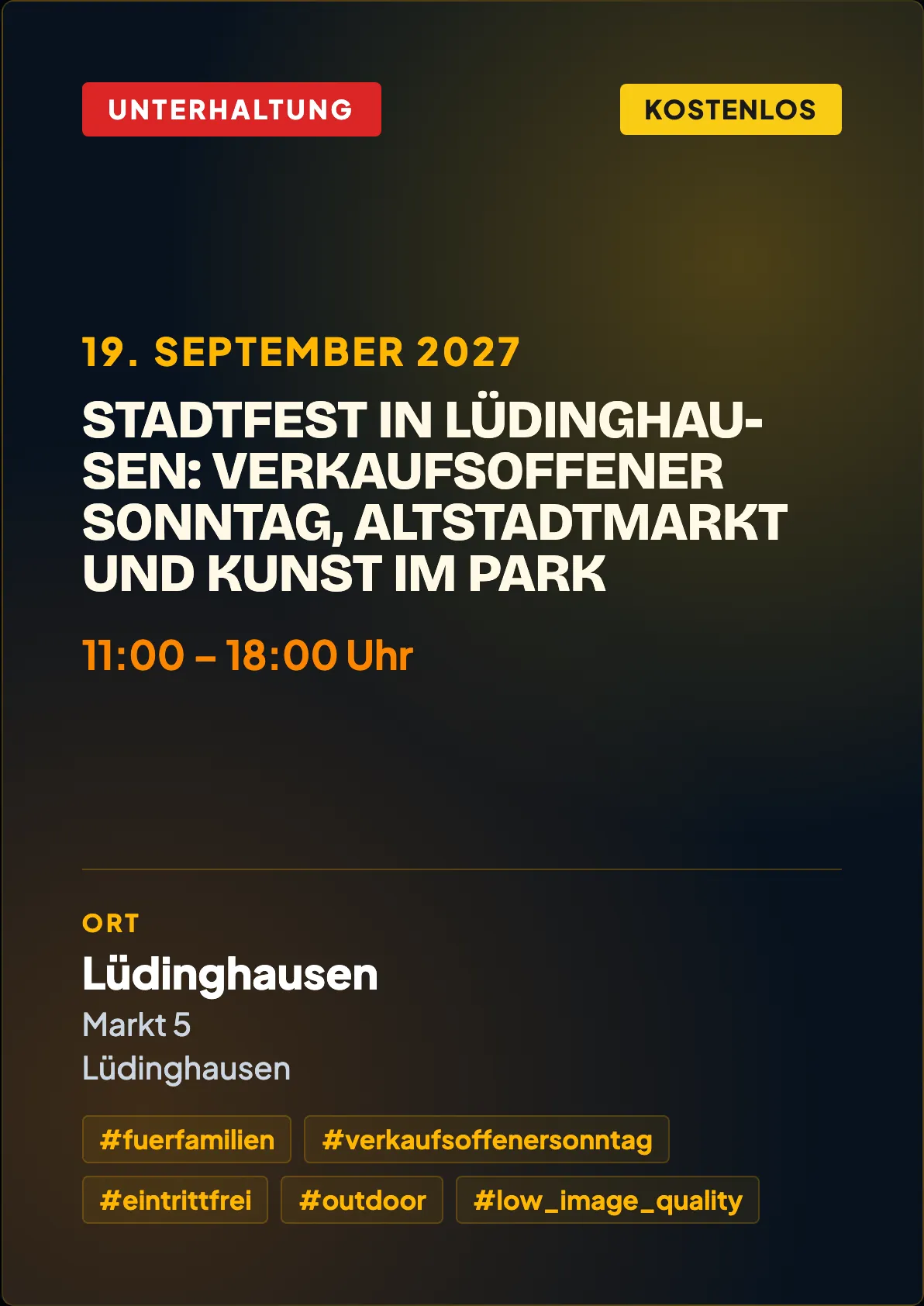 Veranstaltungsflyer