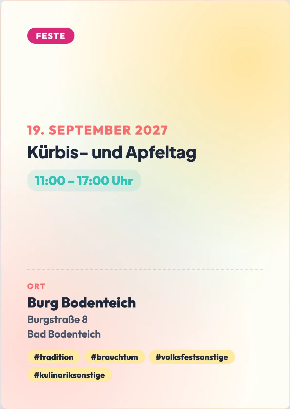 Veranstaltungsflyer