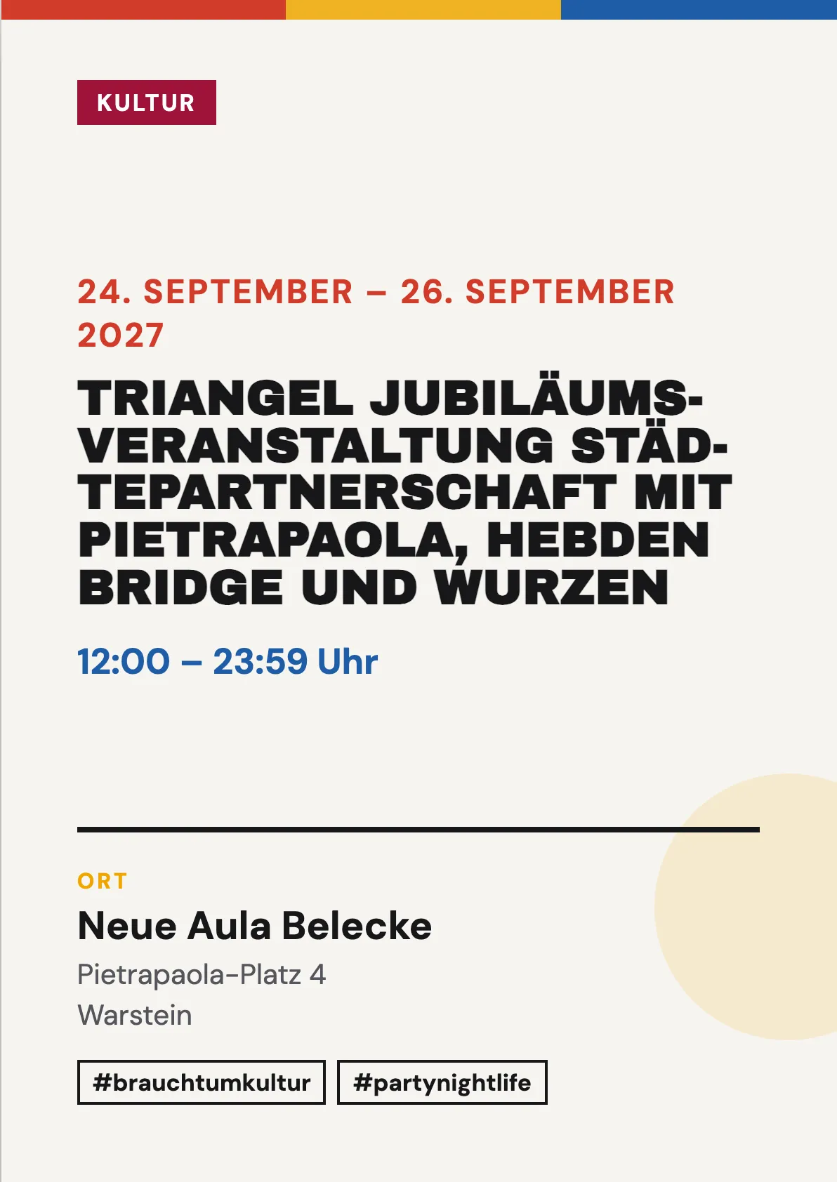 Veranstaltungsflyer