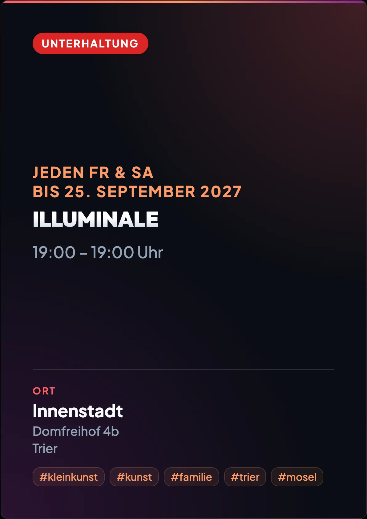 Veranstaltungsflyer