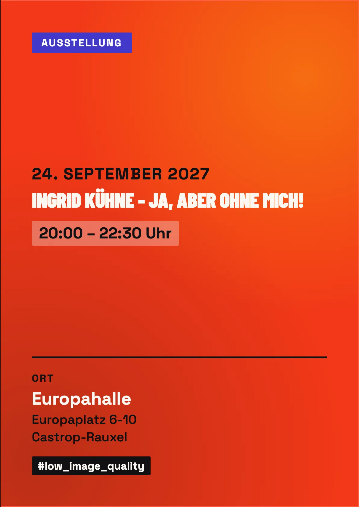 Veranstaltungsflyer