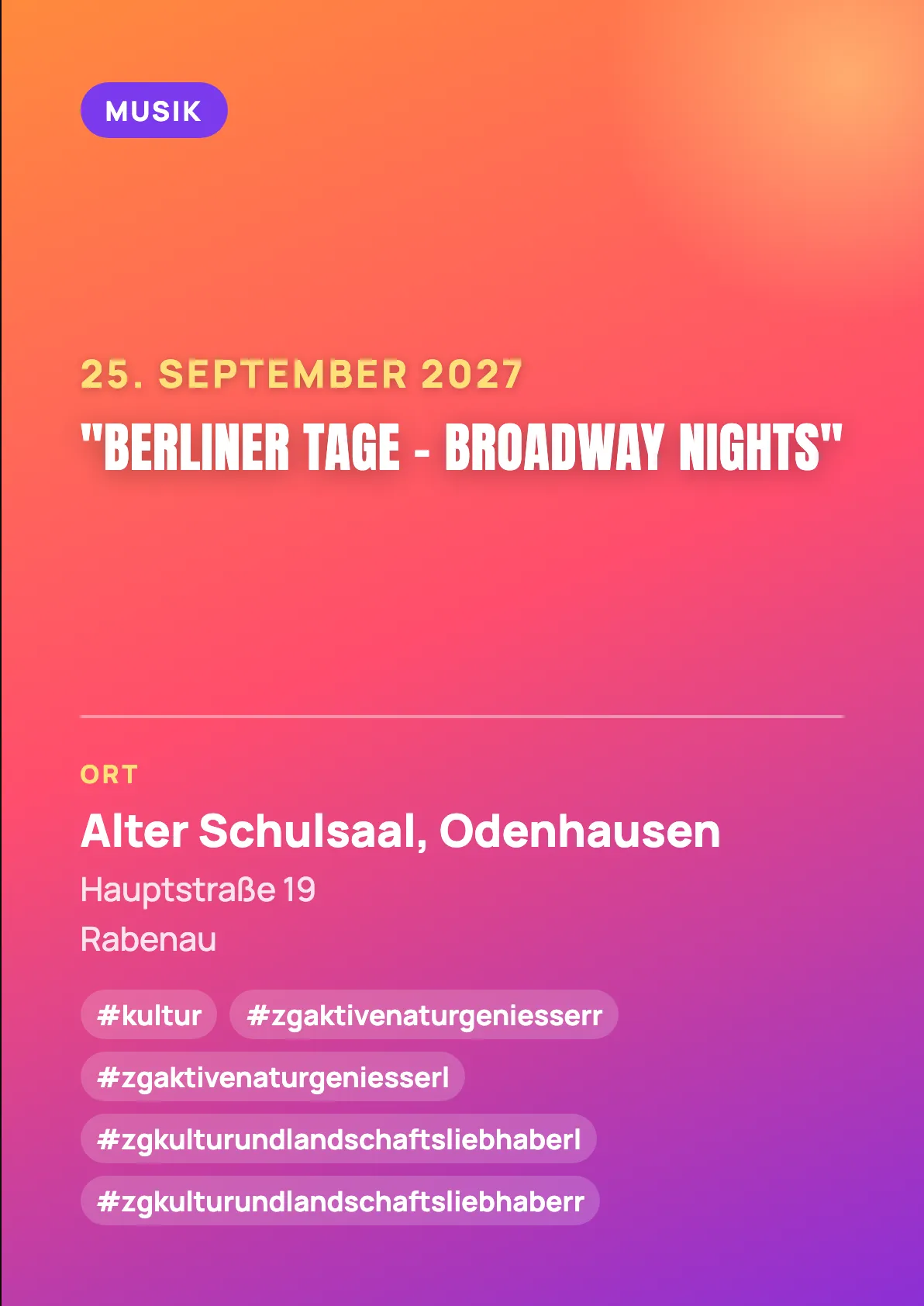 Veranstaltungsflyer