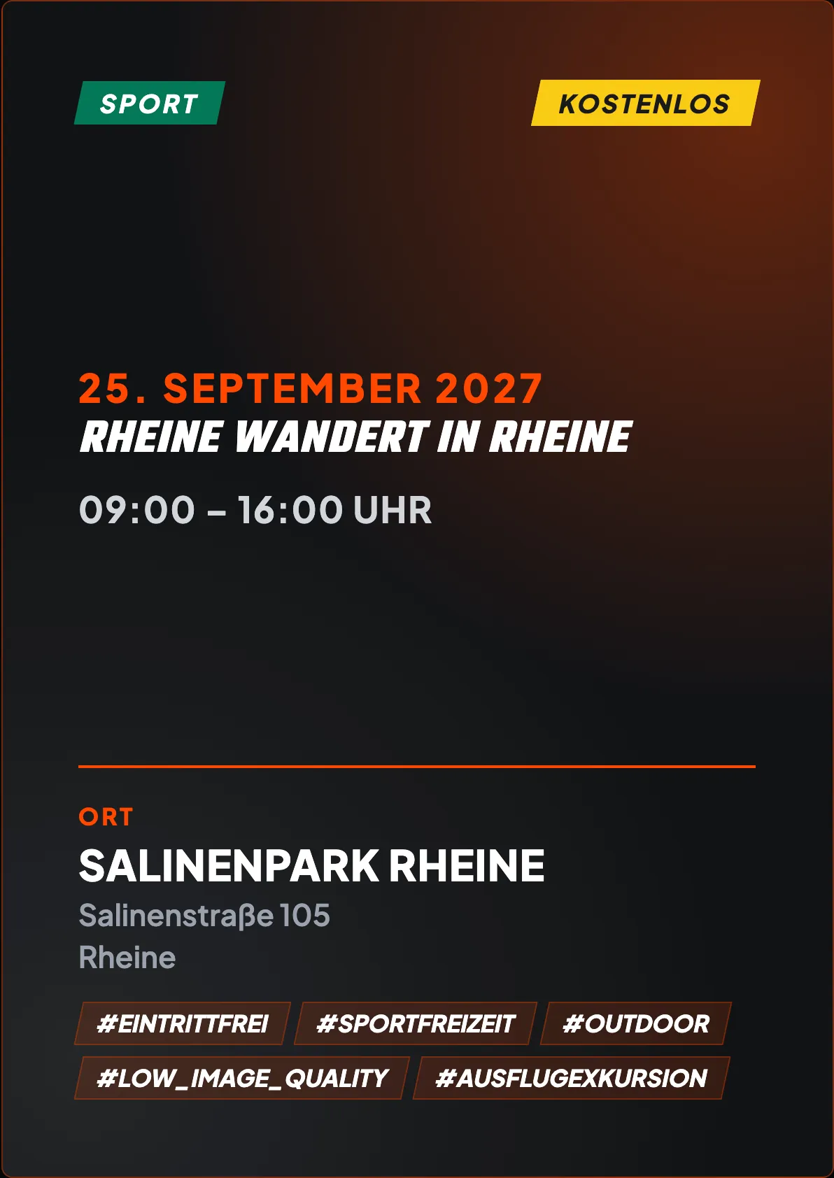 Veranstaltungsflyer