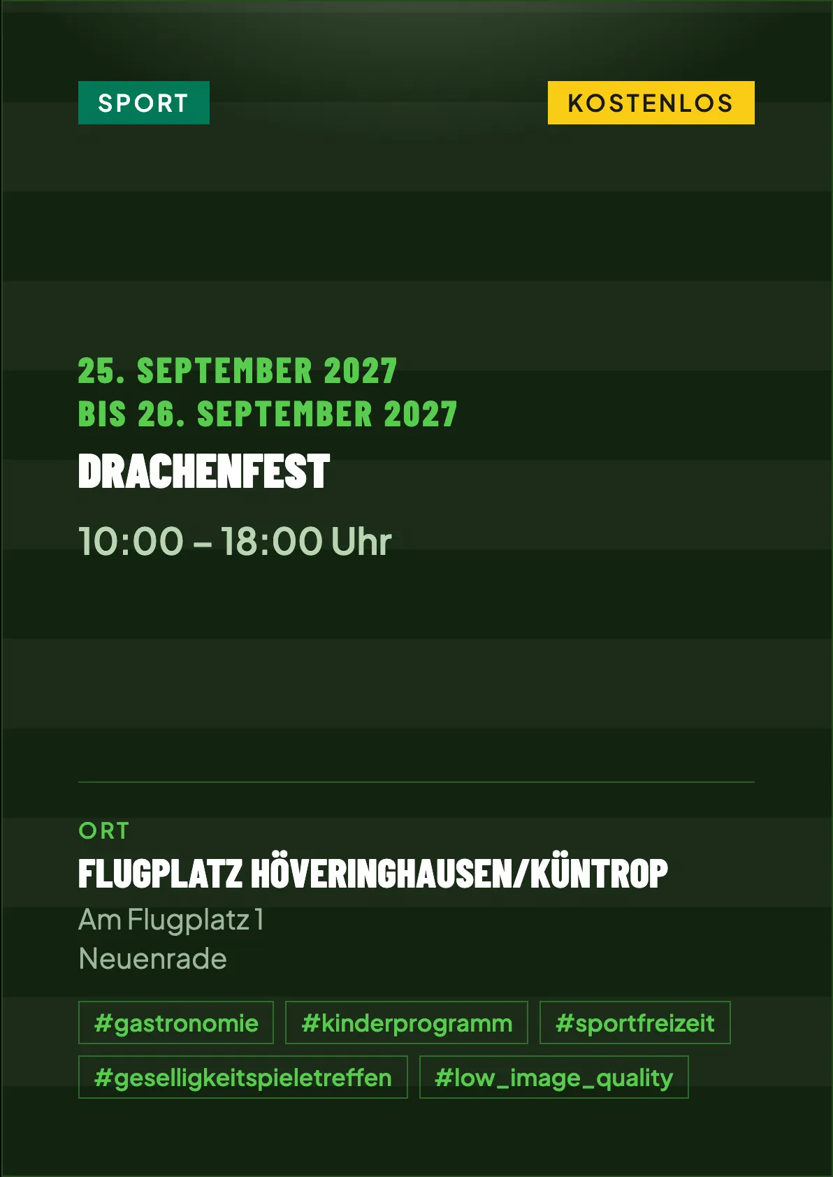 Veranstaltungsflyer