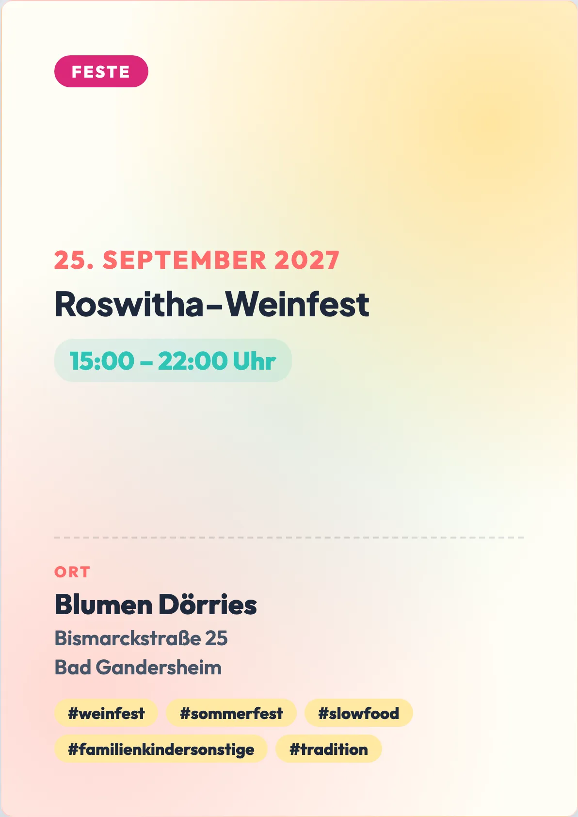 Veranstaltungsflyer