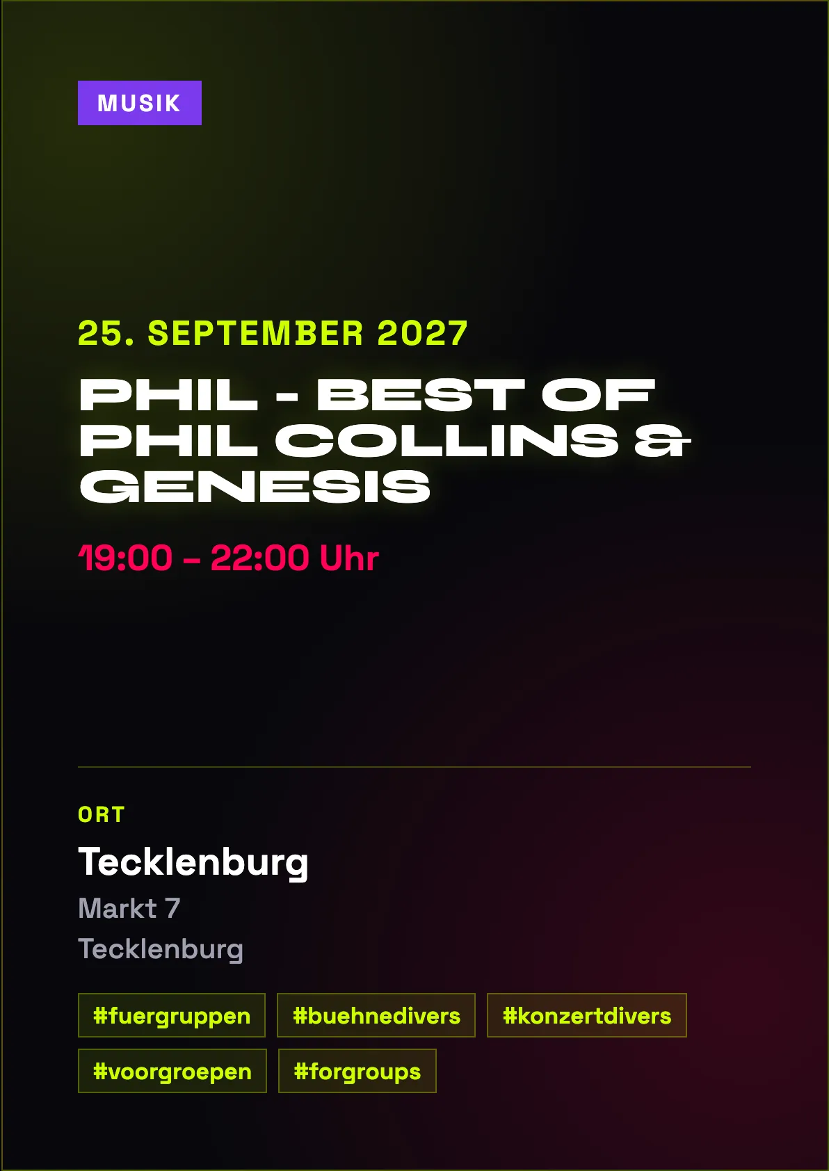 Veranstaltungsflyer