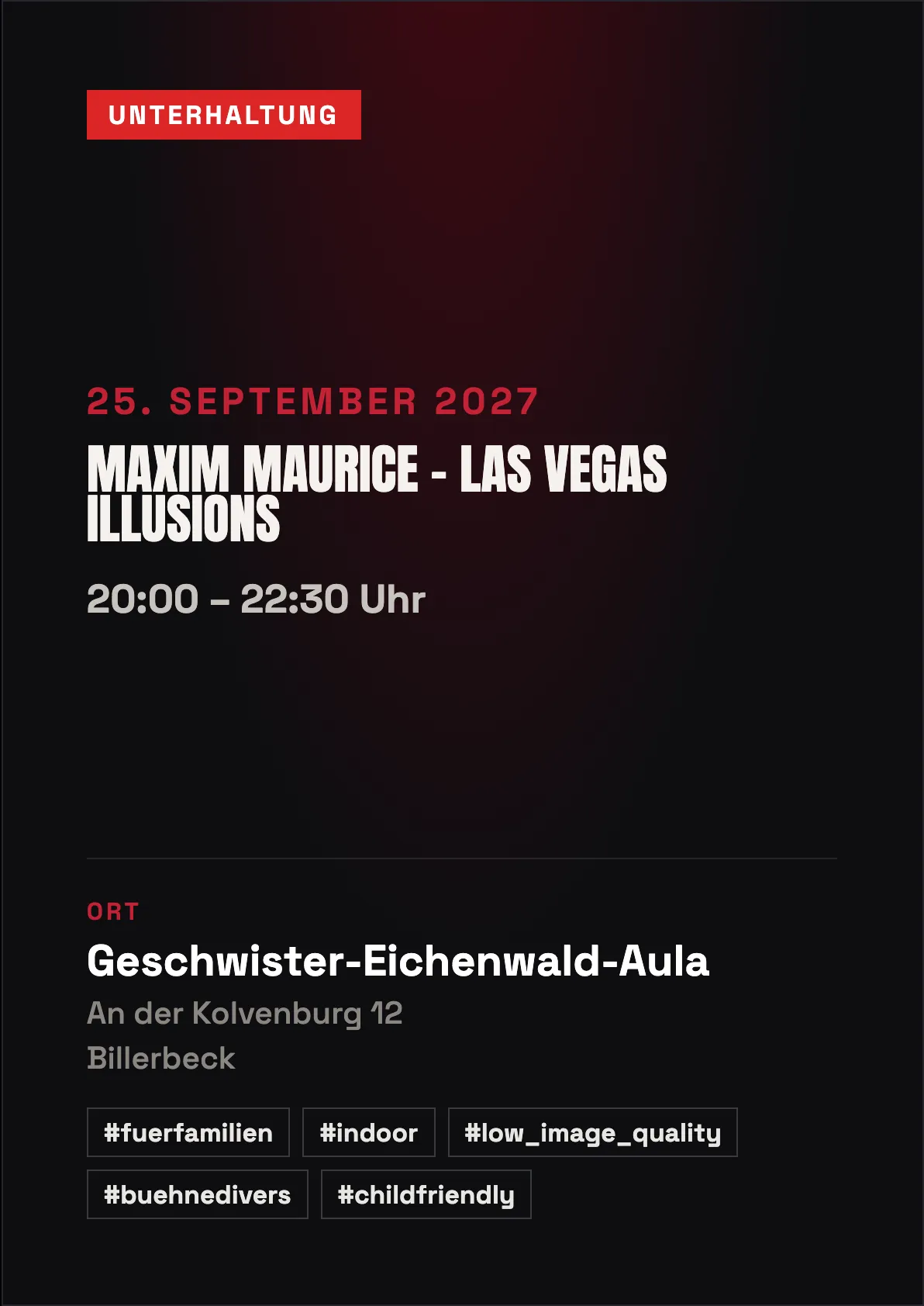 Veranstaltungsflyer