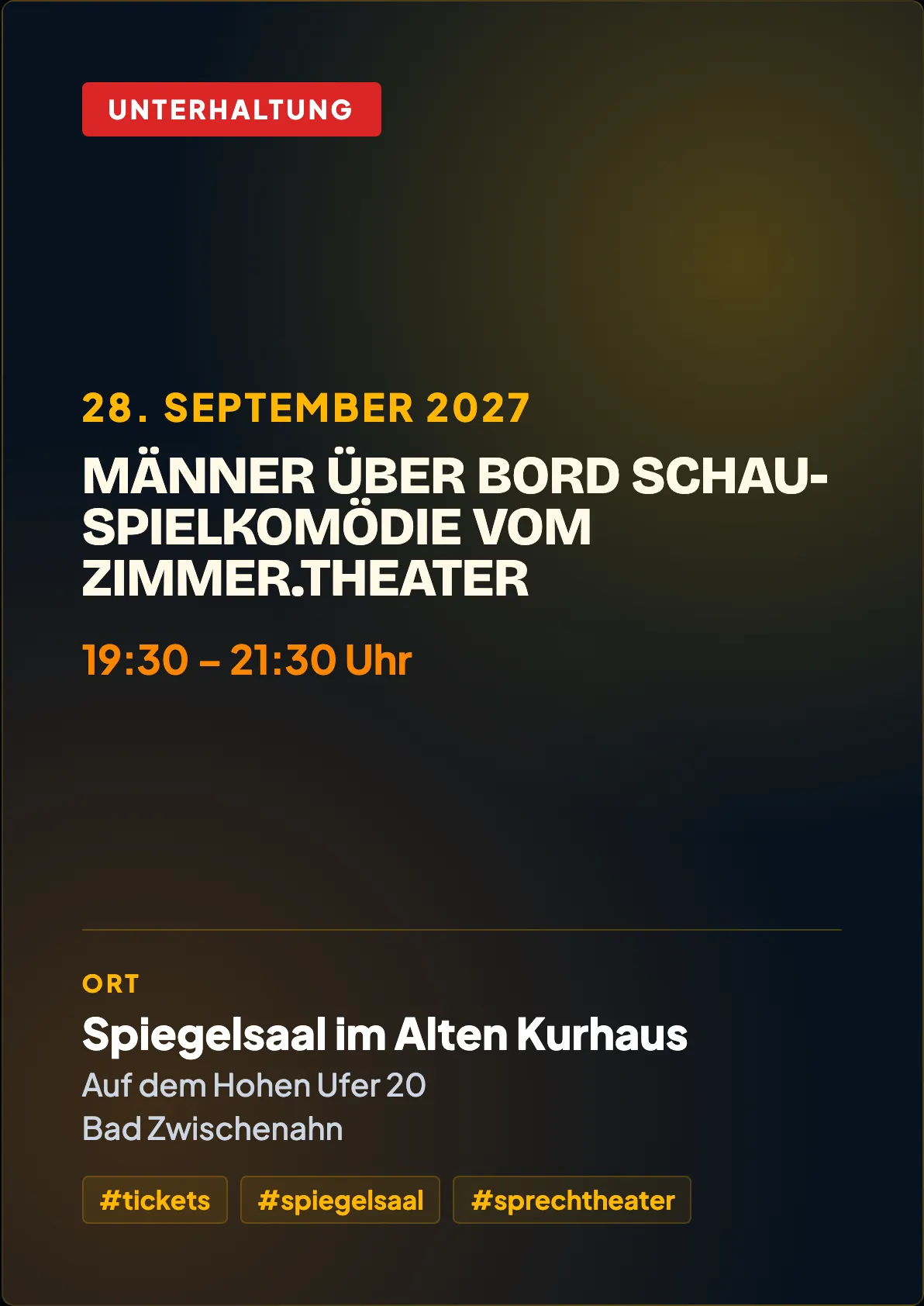 Veranstaltungsflyer