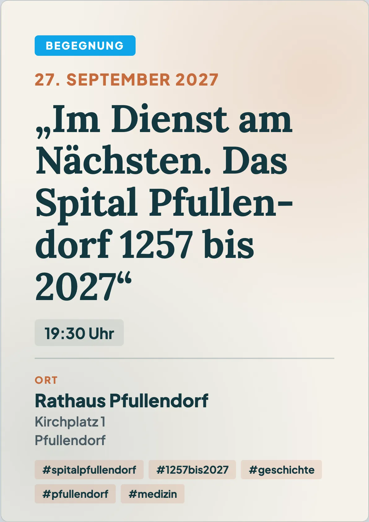 Veranstaltungsflyer