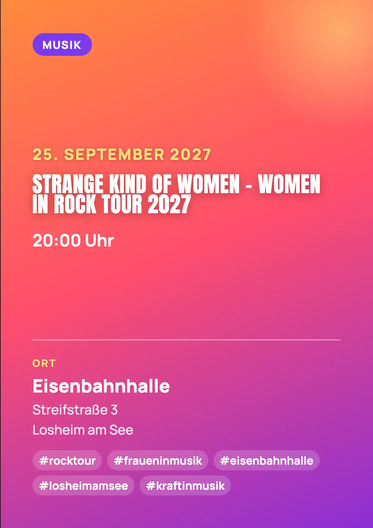 Veranstaltungsflyer