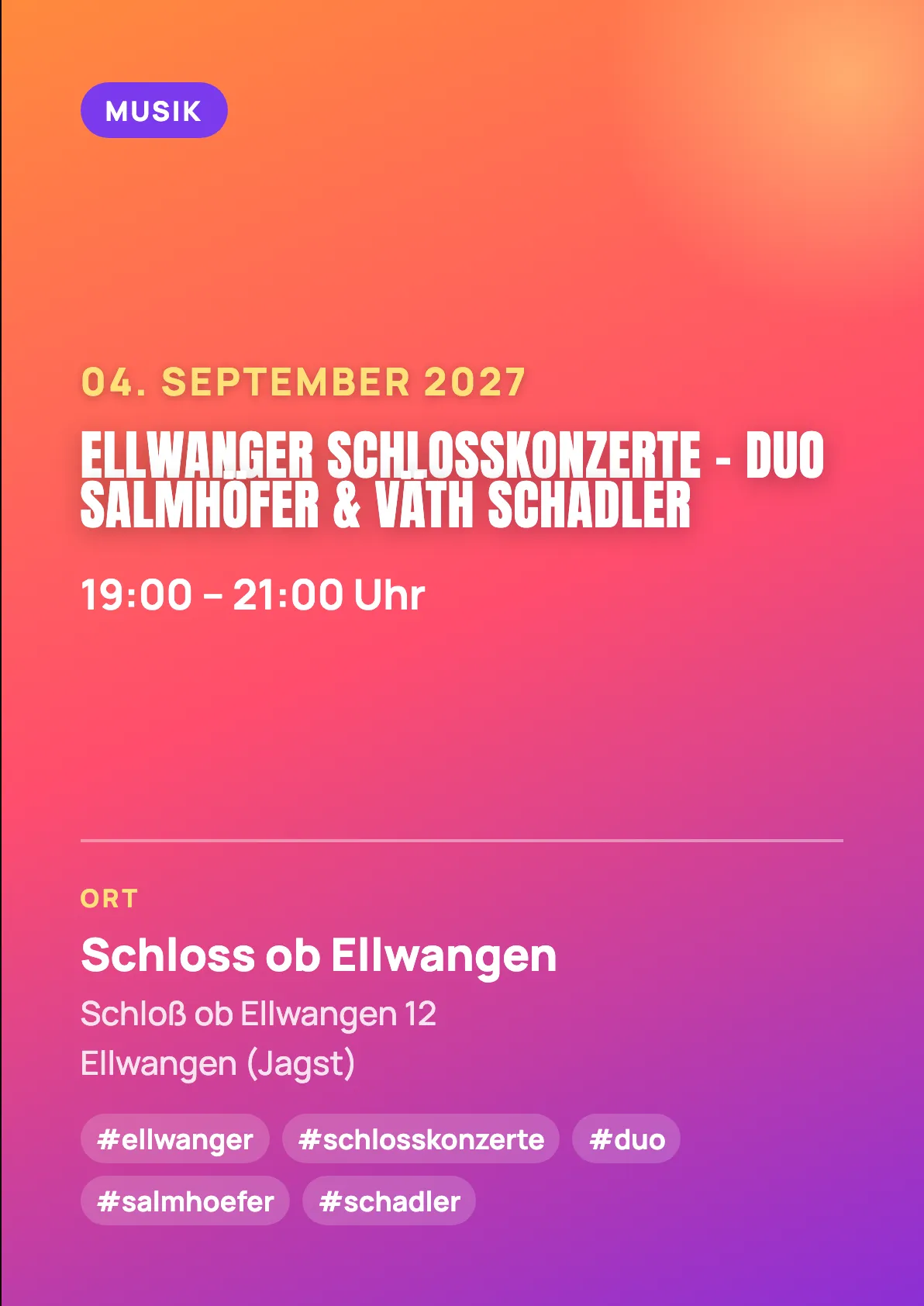 Veranstaltungsflyer