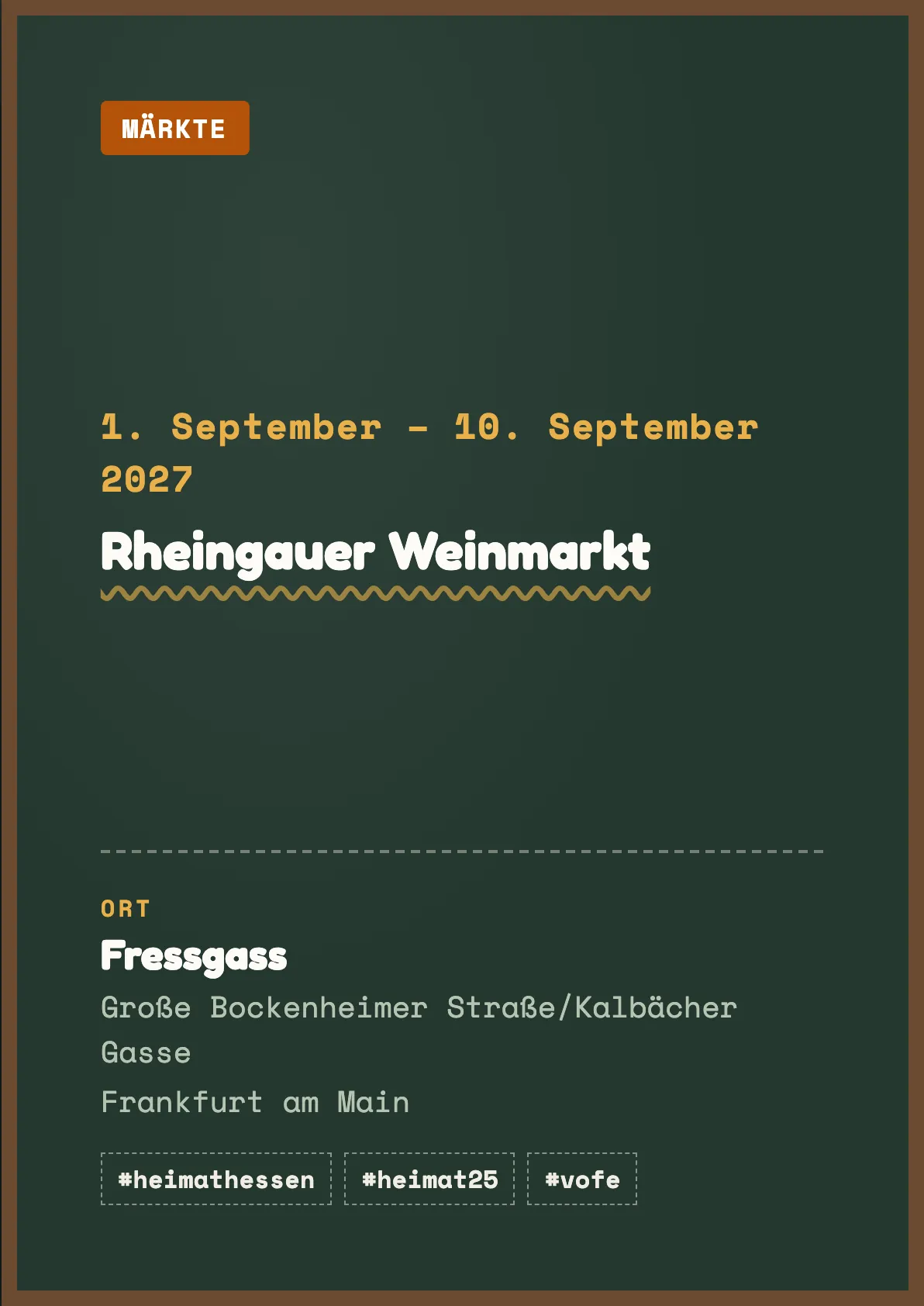 Veranstaltungsflyer