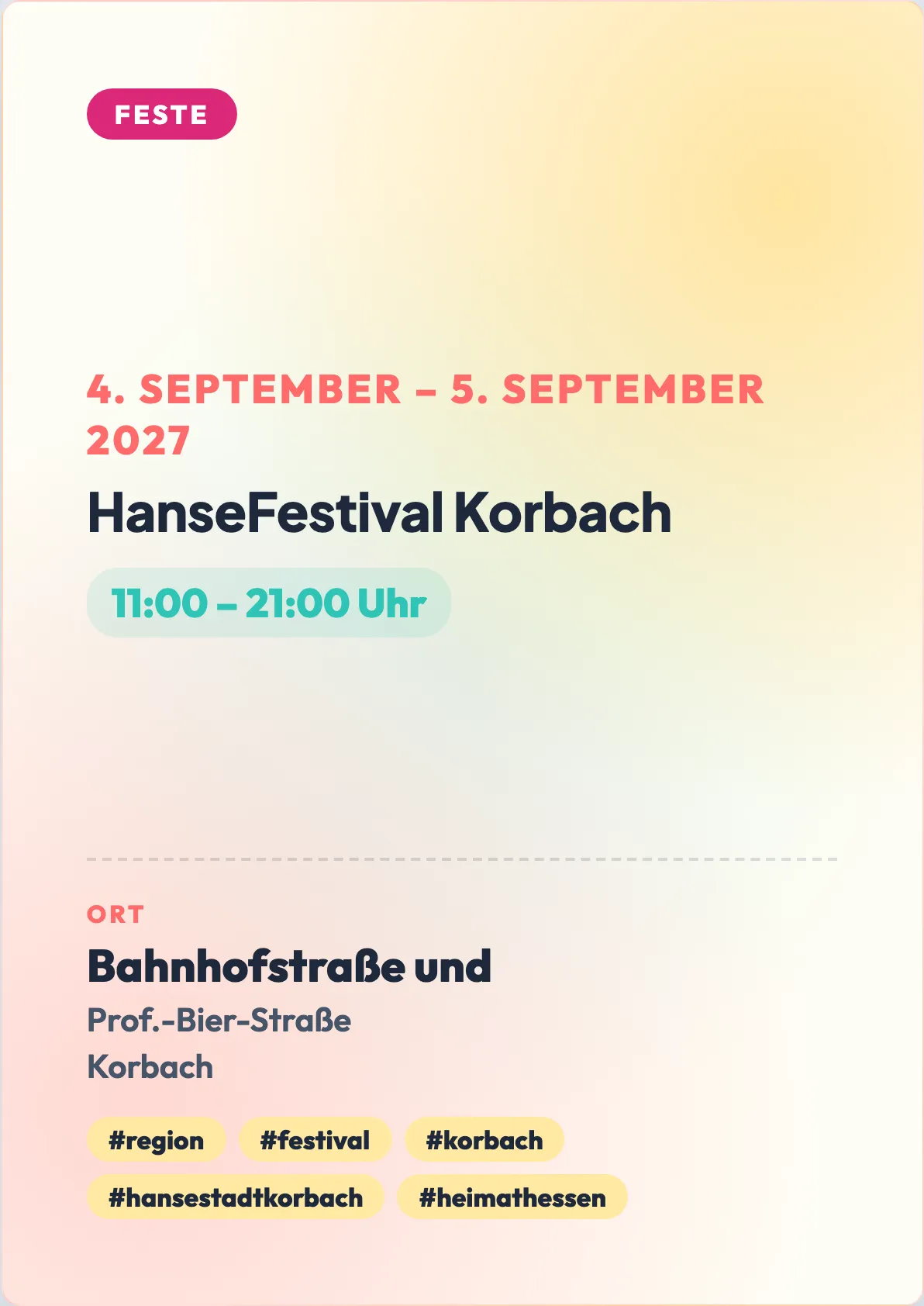 Veranstaltungsflyer
