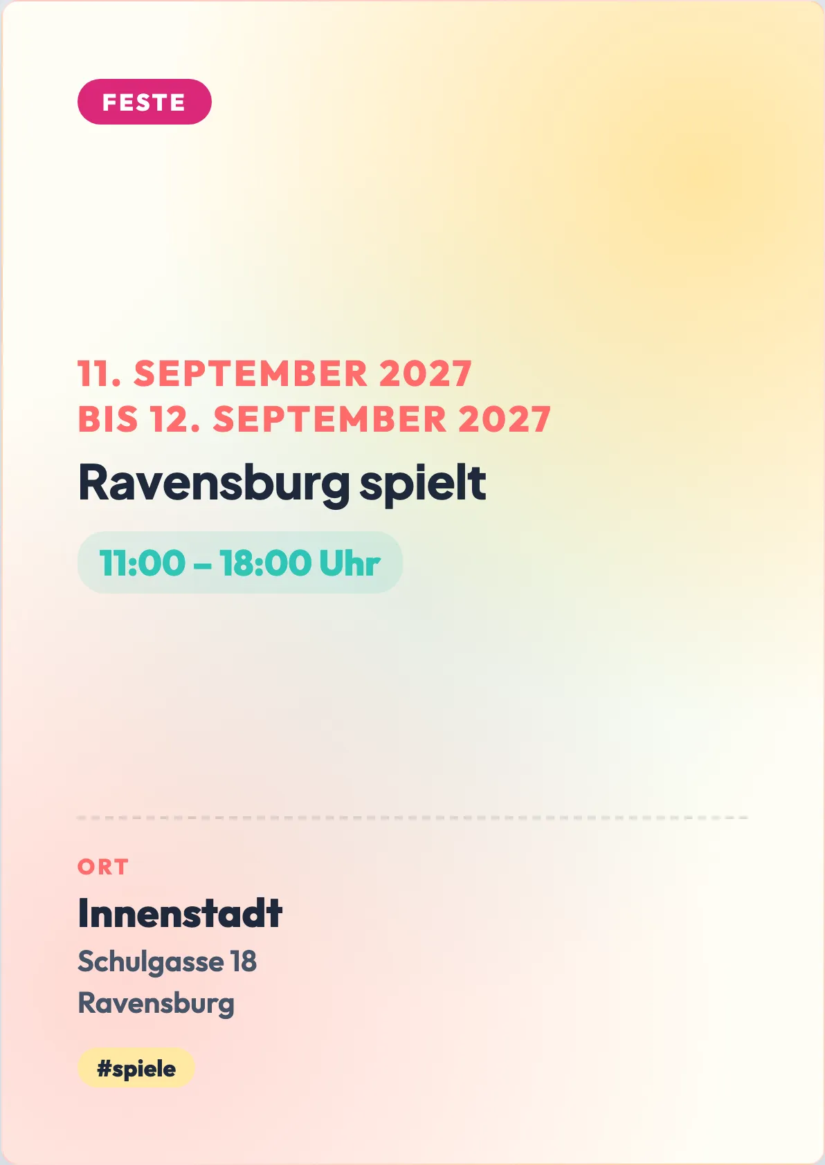 Veranstaltungsflyer