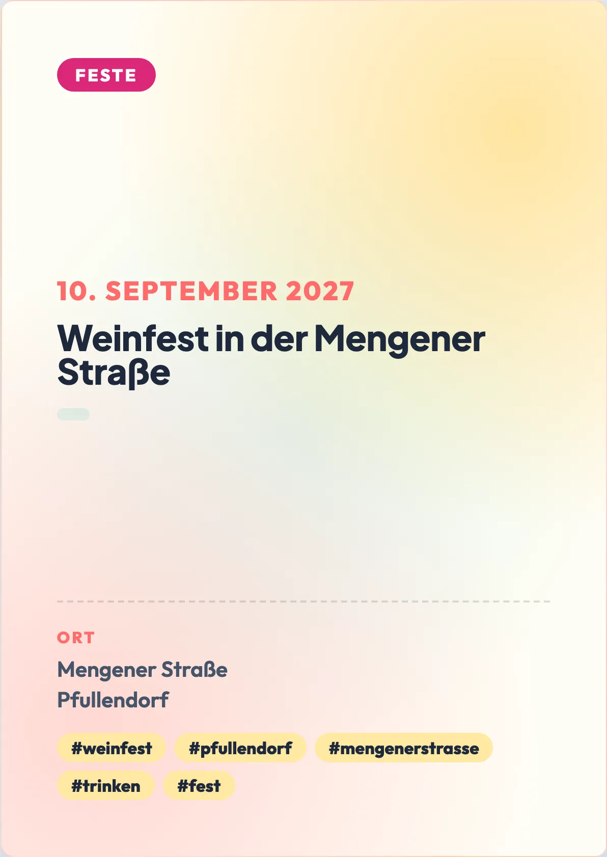 Veranstaltungsflyer
