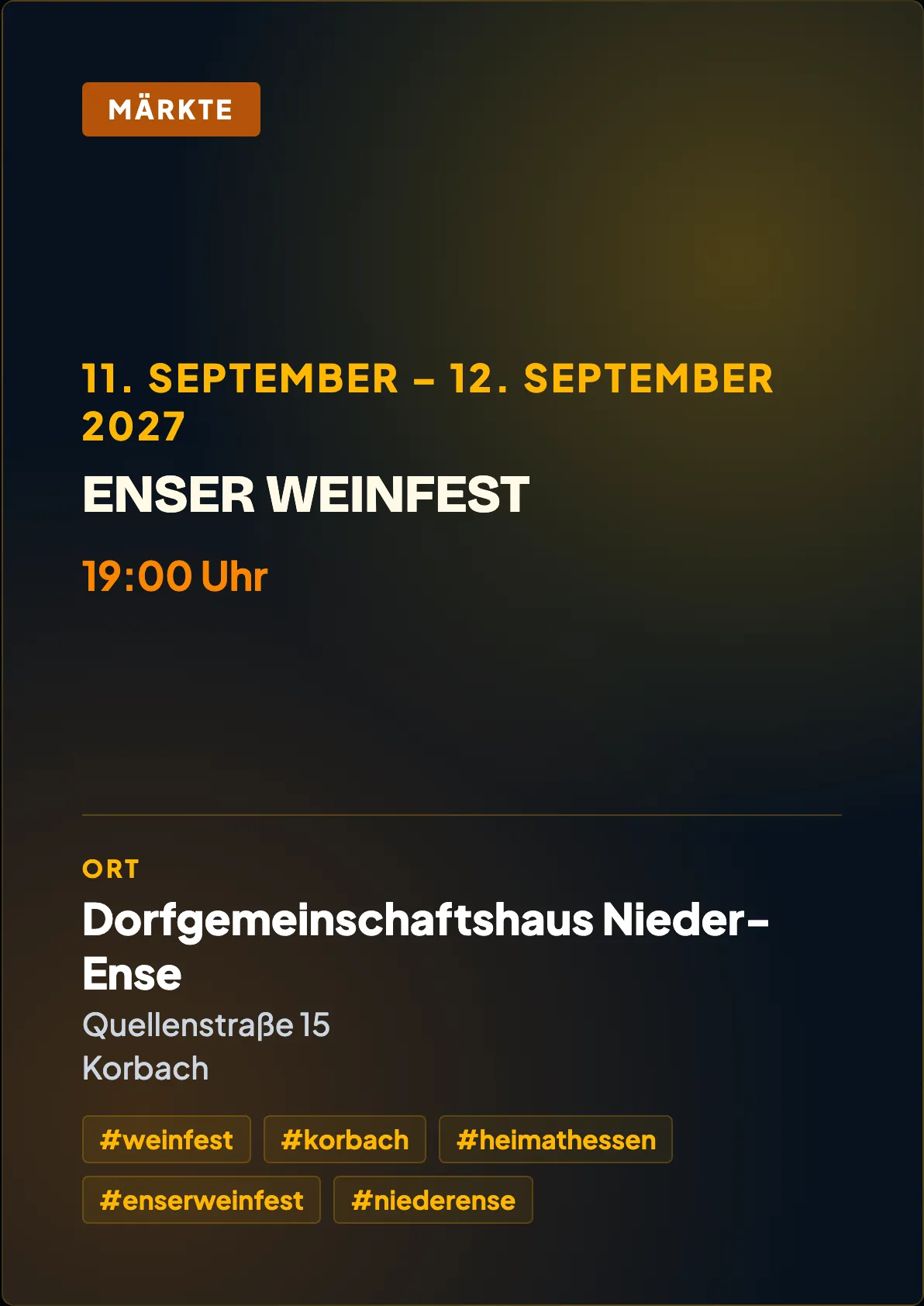 Veranstaltungsflyer