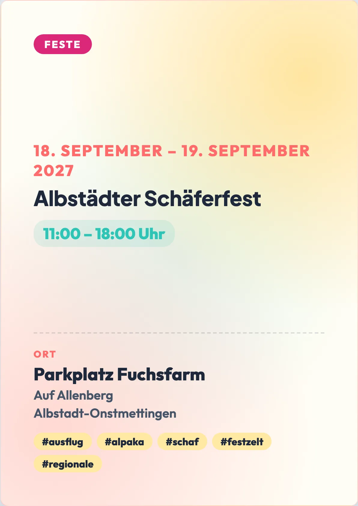 Veranstaltungsflyer