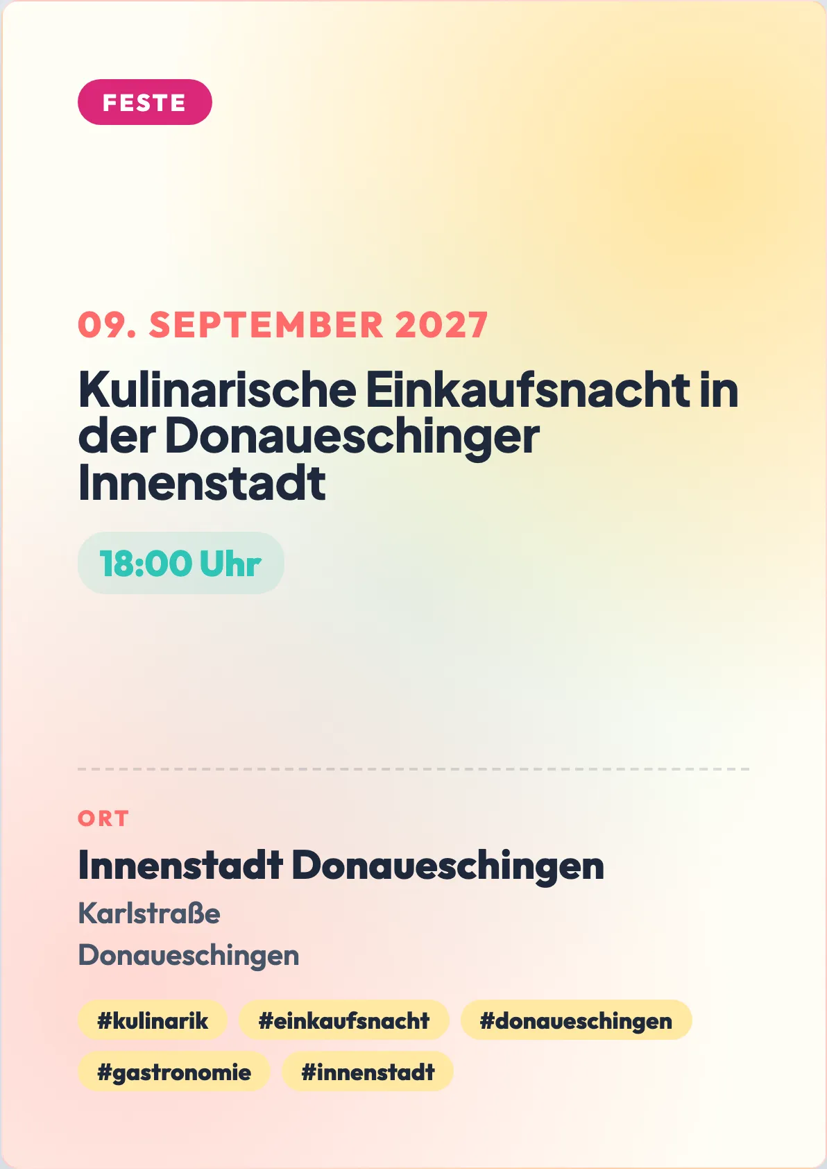 Veranstaltungsflyer