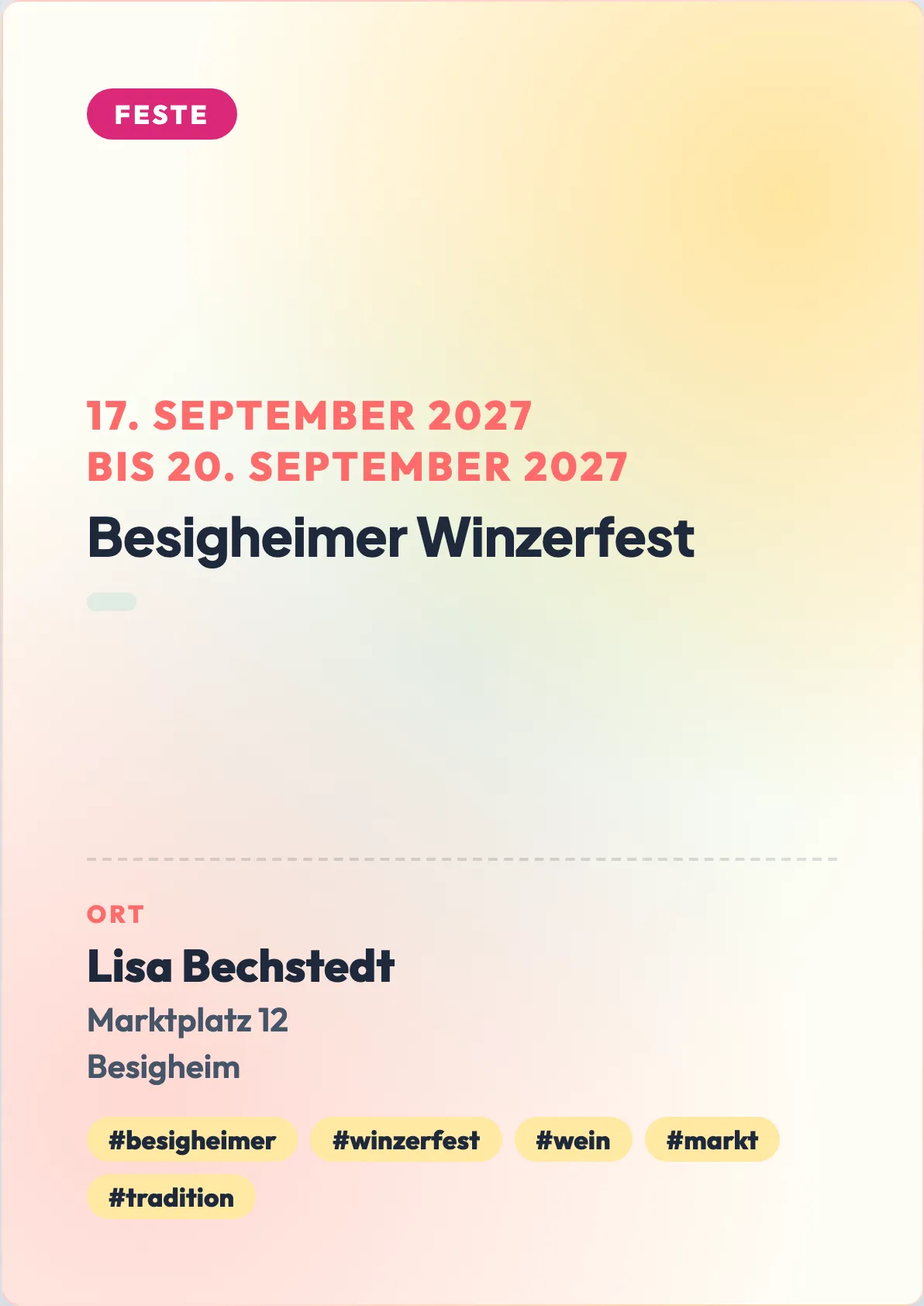 Veranstaltungsflyer