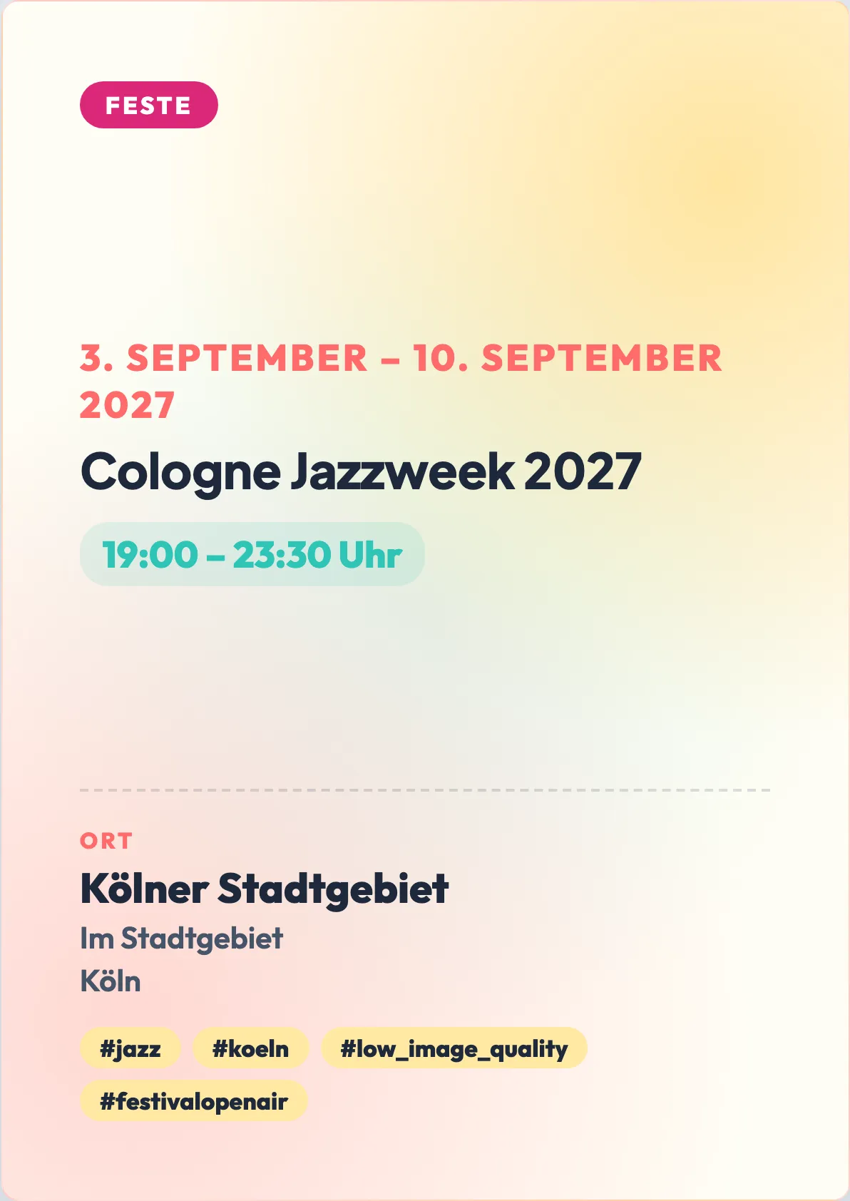 Veranstaltungsflyer