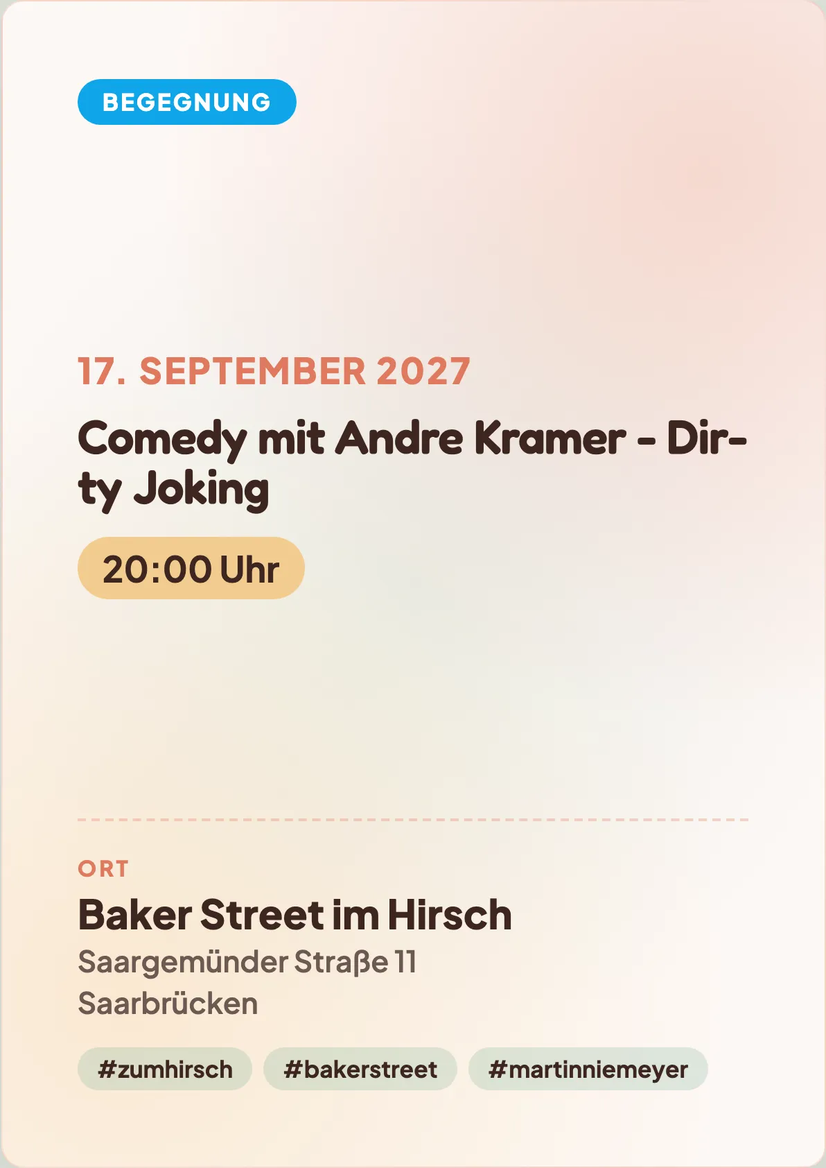 Veranstaltungsflyer
