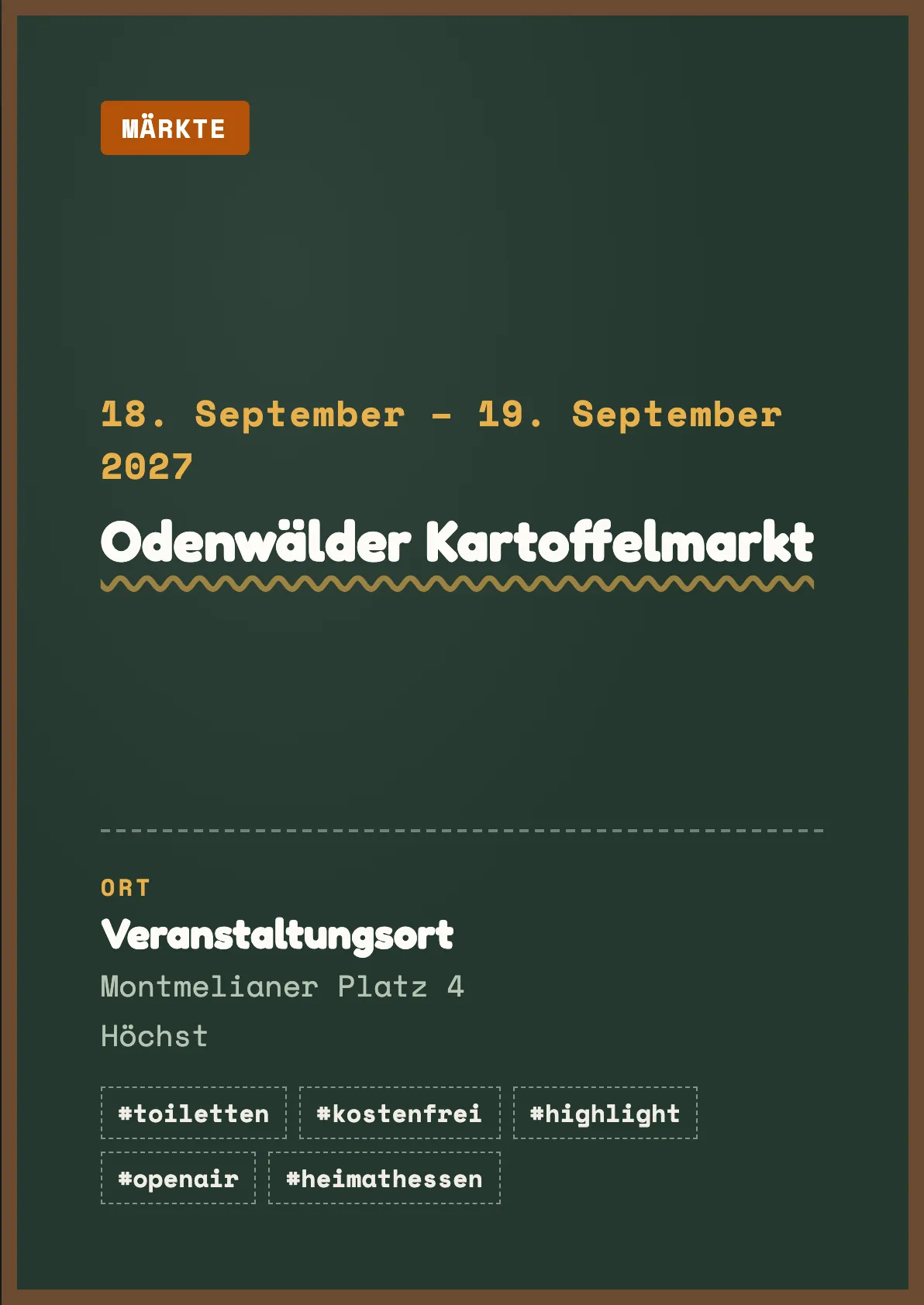 Veranstaltungsflyer