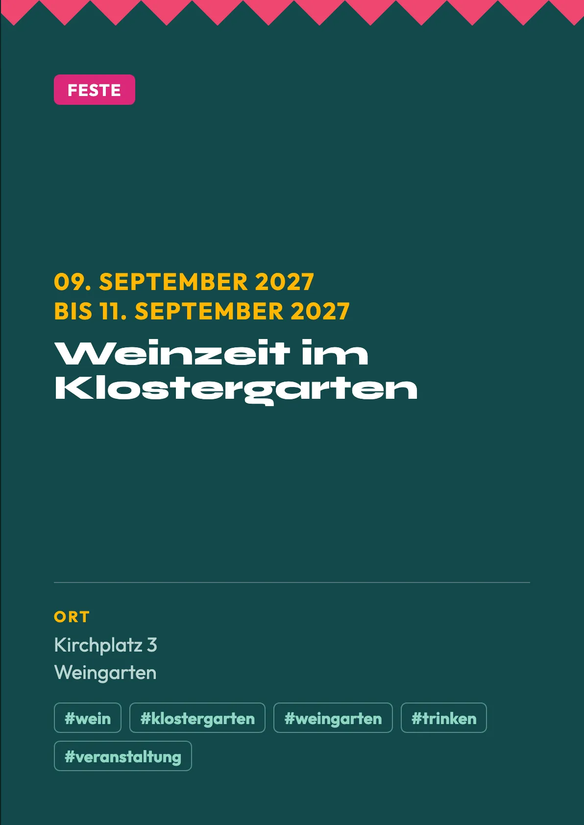 Veranstaltungsflyer