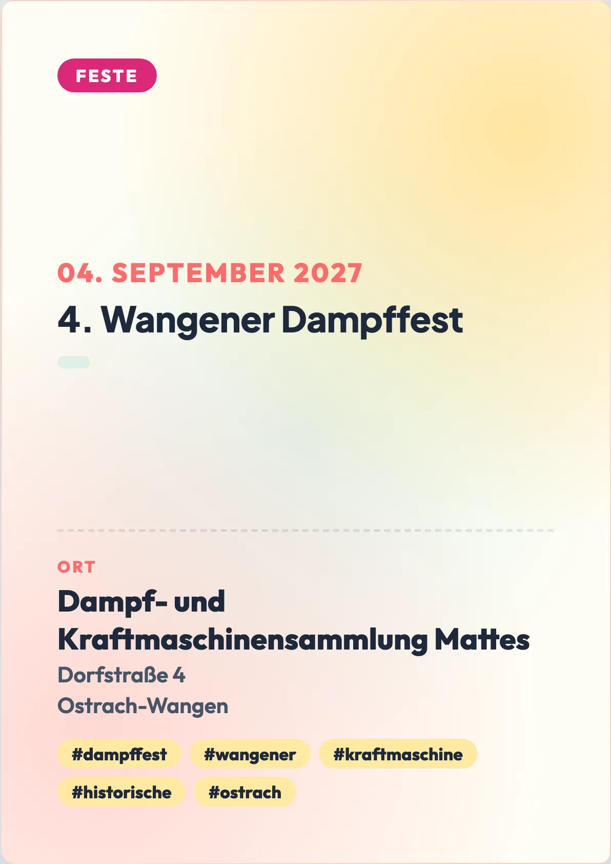 Veranstaltungsflyer