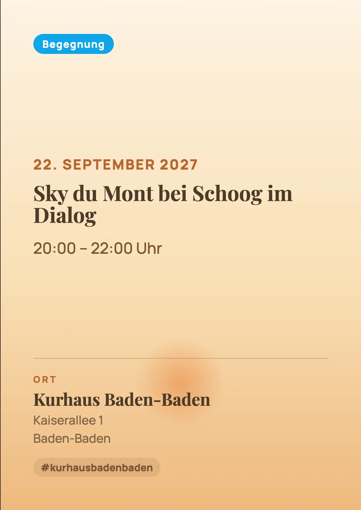 Veranstaltungsflyer