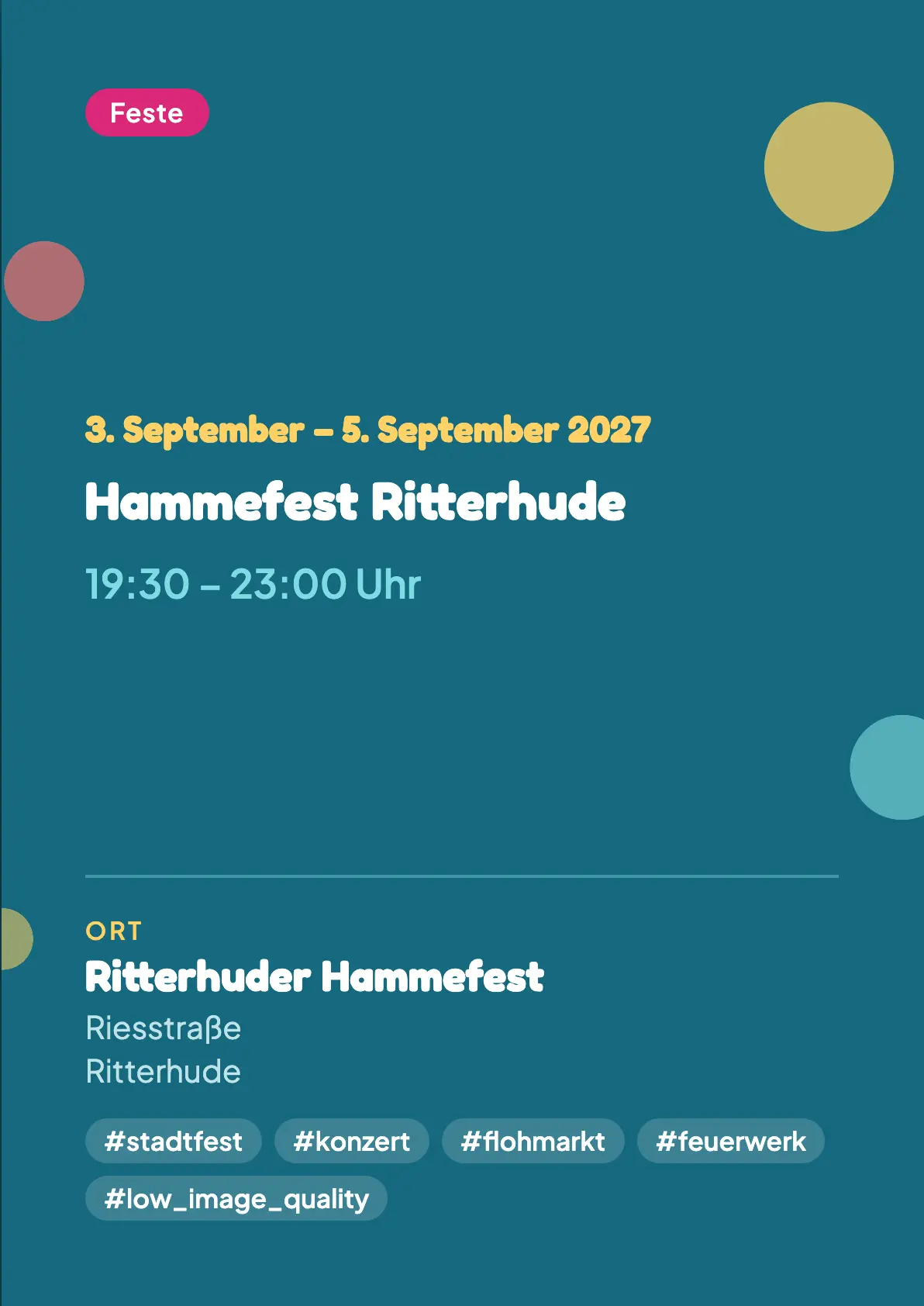 Veranstaltungsflyer