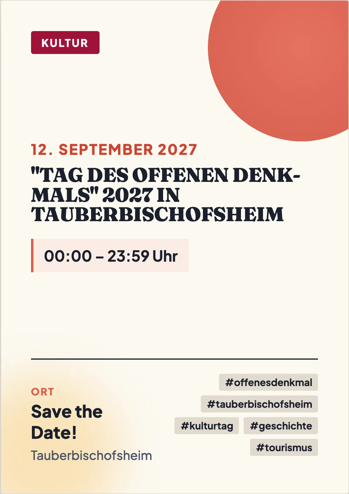 Veranstaltungsflyer