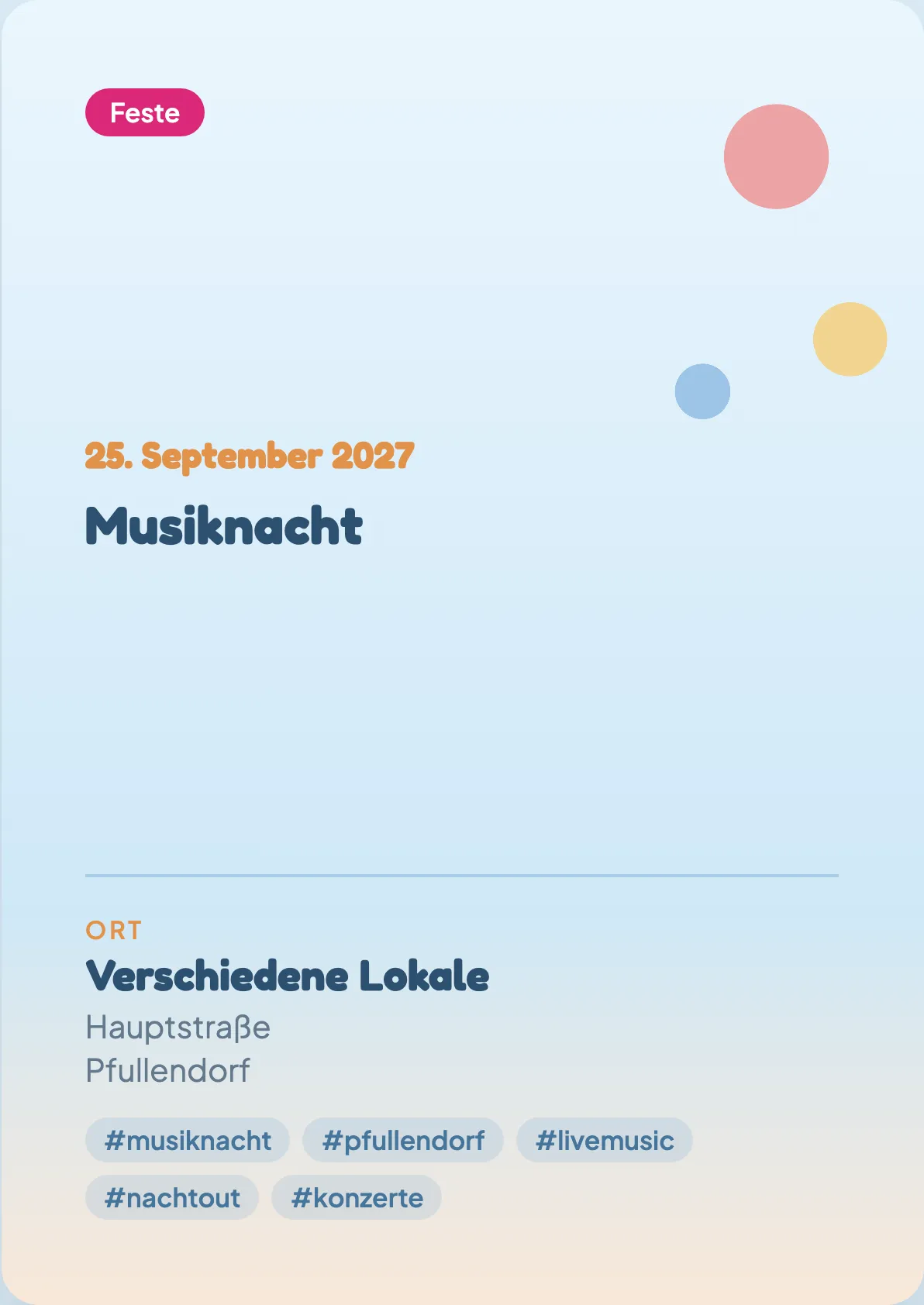 Veranstaltungsflyer