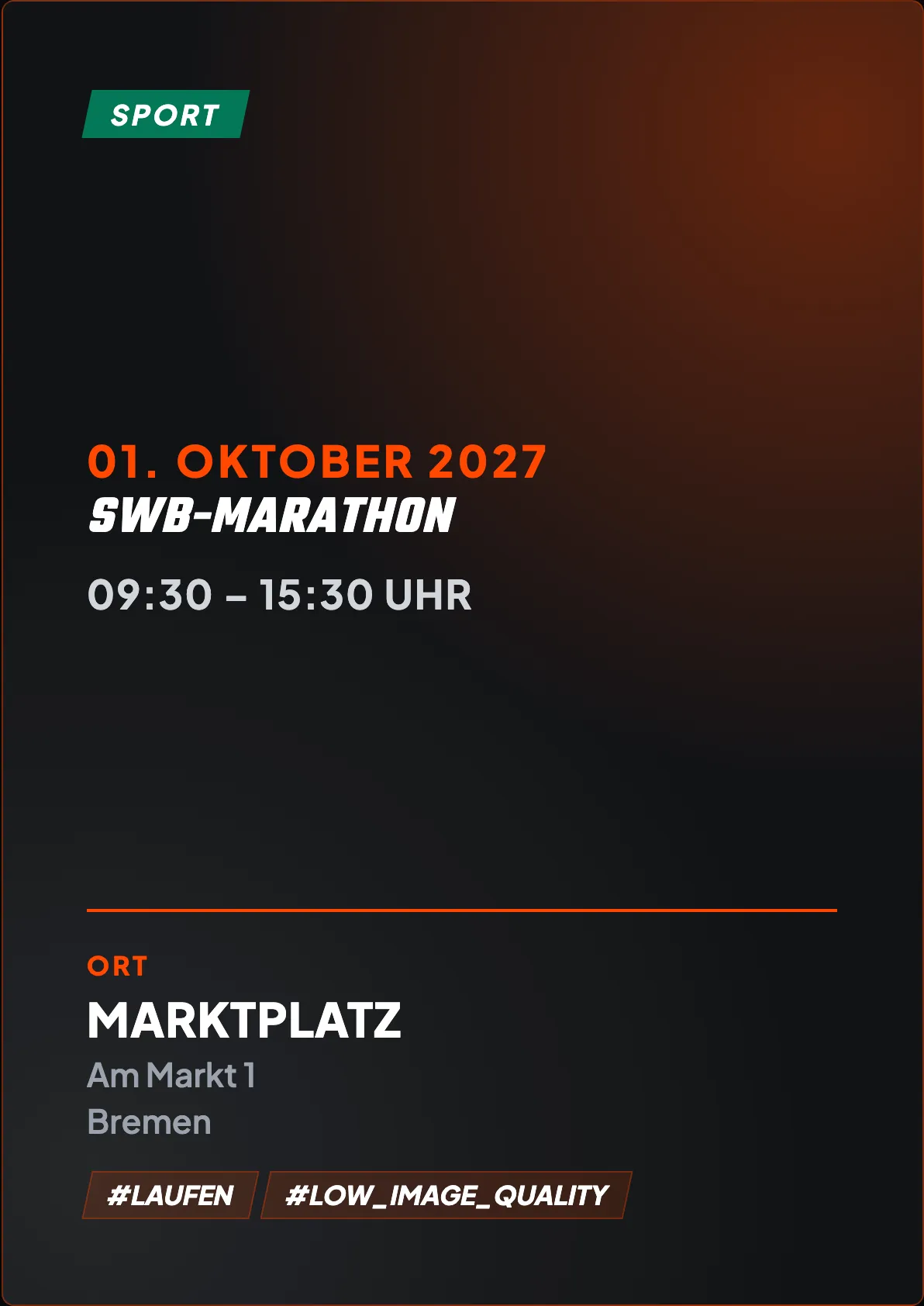 Veranstaltungsflyer