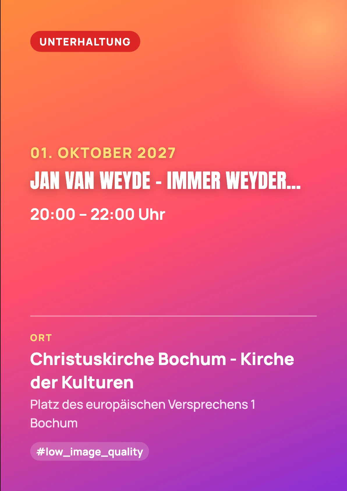 Veranstaltungsflyer